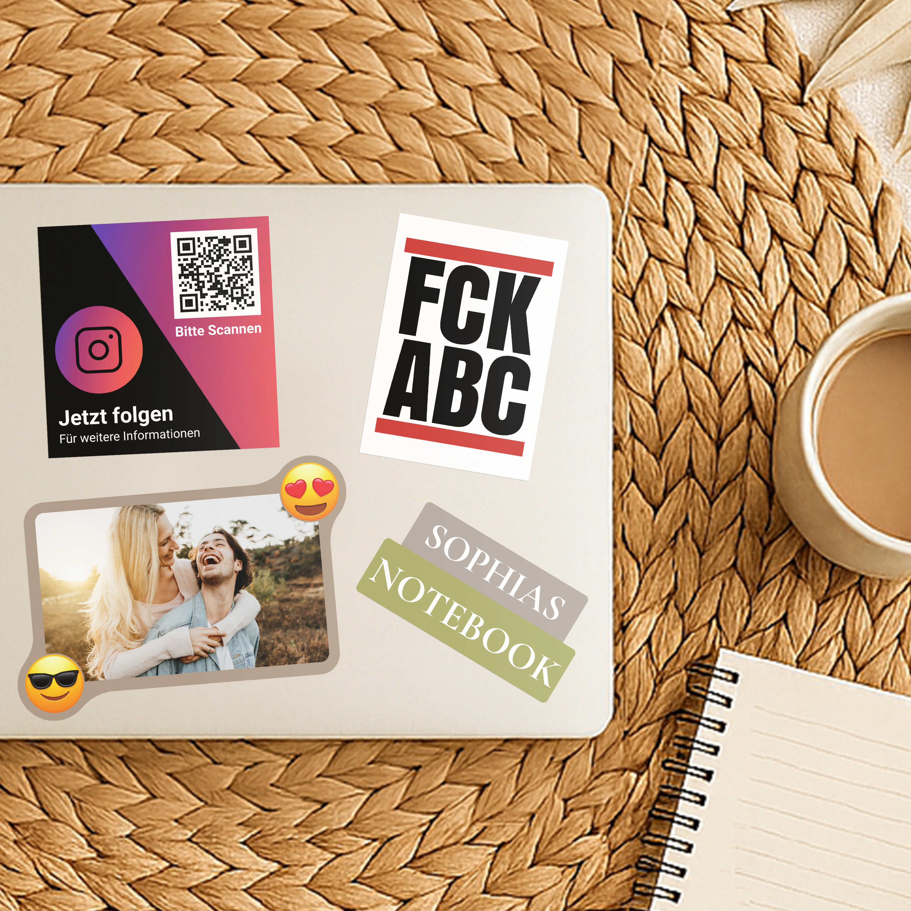 Aufkleber 10,5 cm x 7,4 cm (DIN A7) Basic Sticker 4