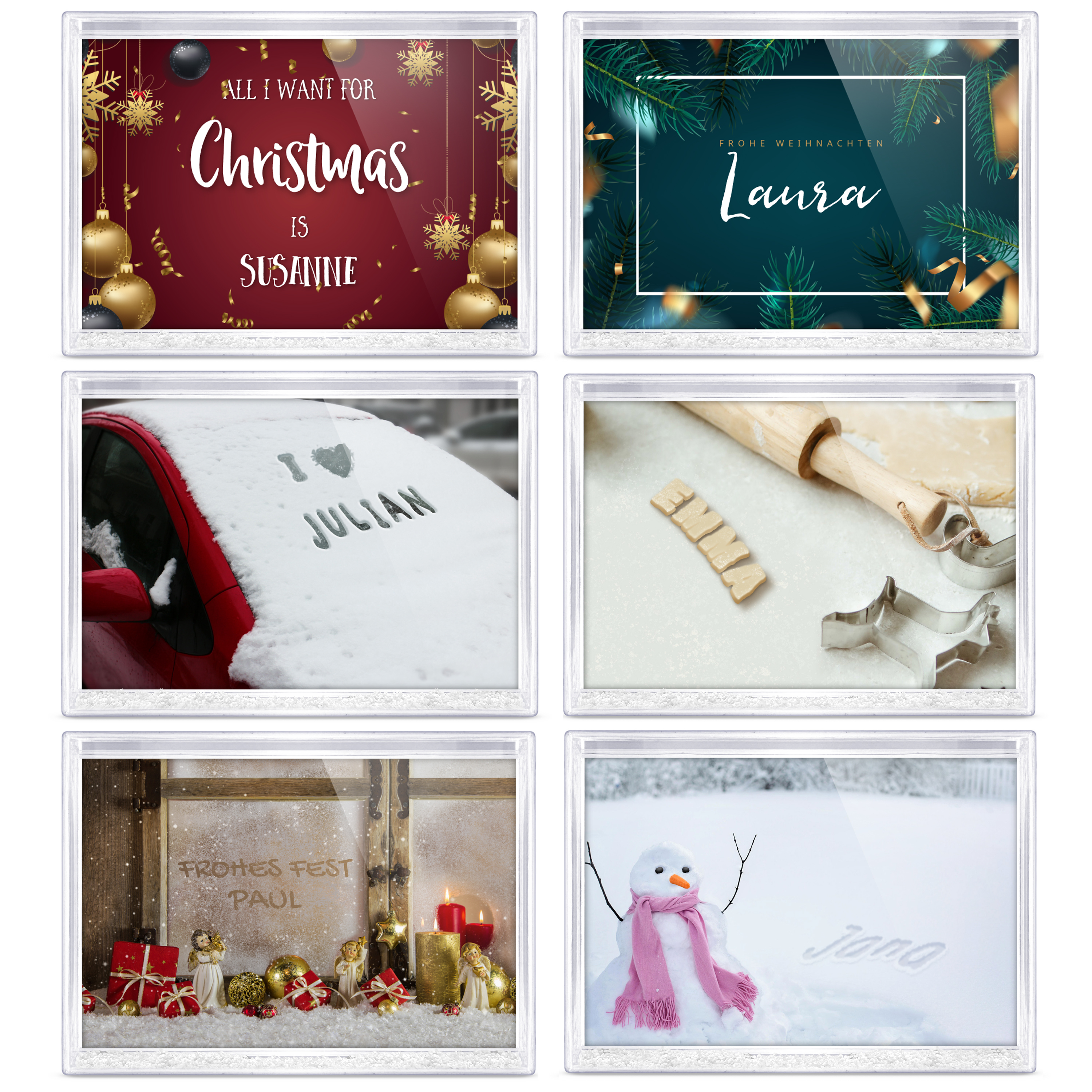 Schüttelrahmen Schnee 4