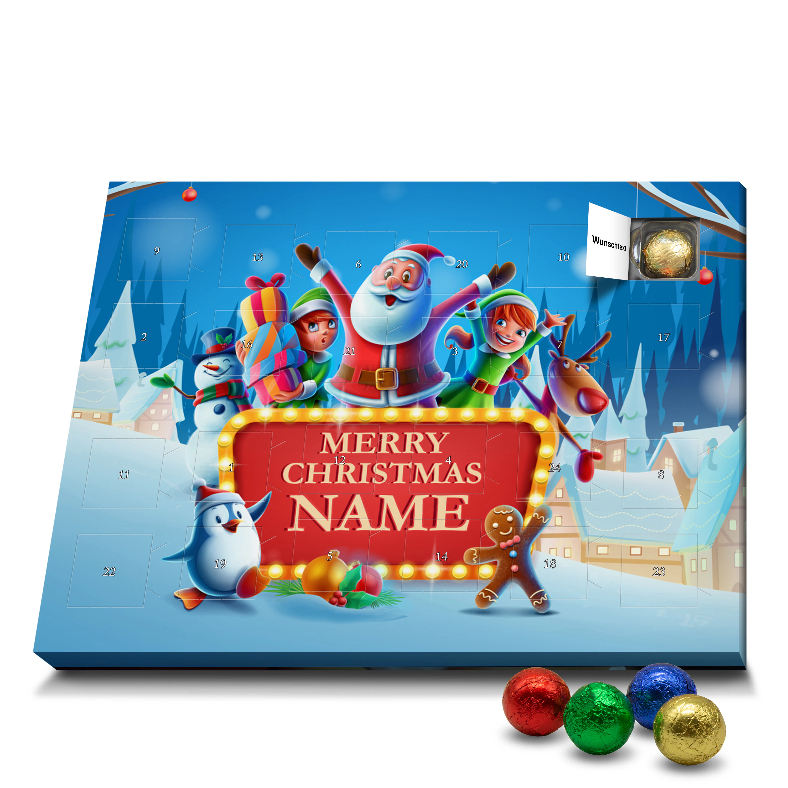 Namens-Adventskalender Schoko Classic 1