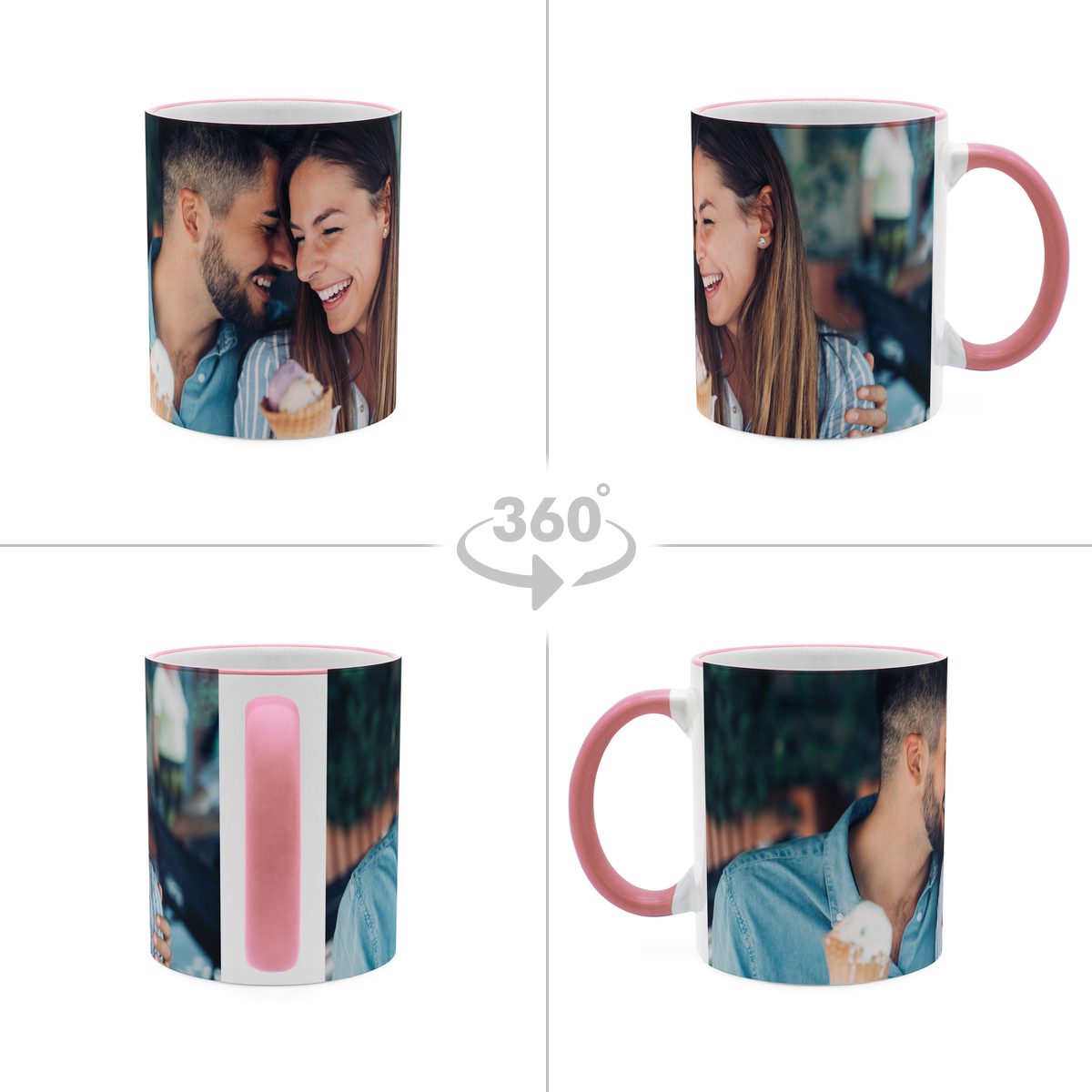 Kaffeebecher Full-Size Rosa 3