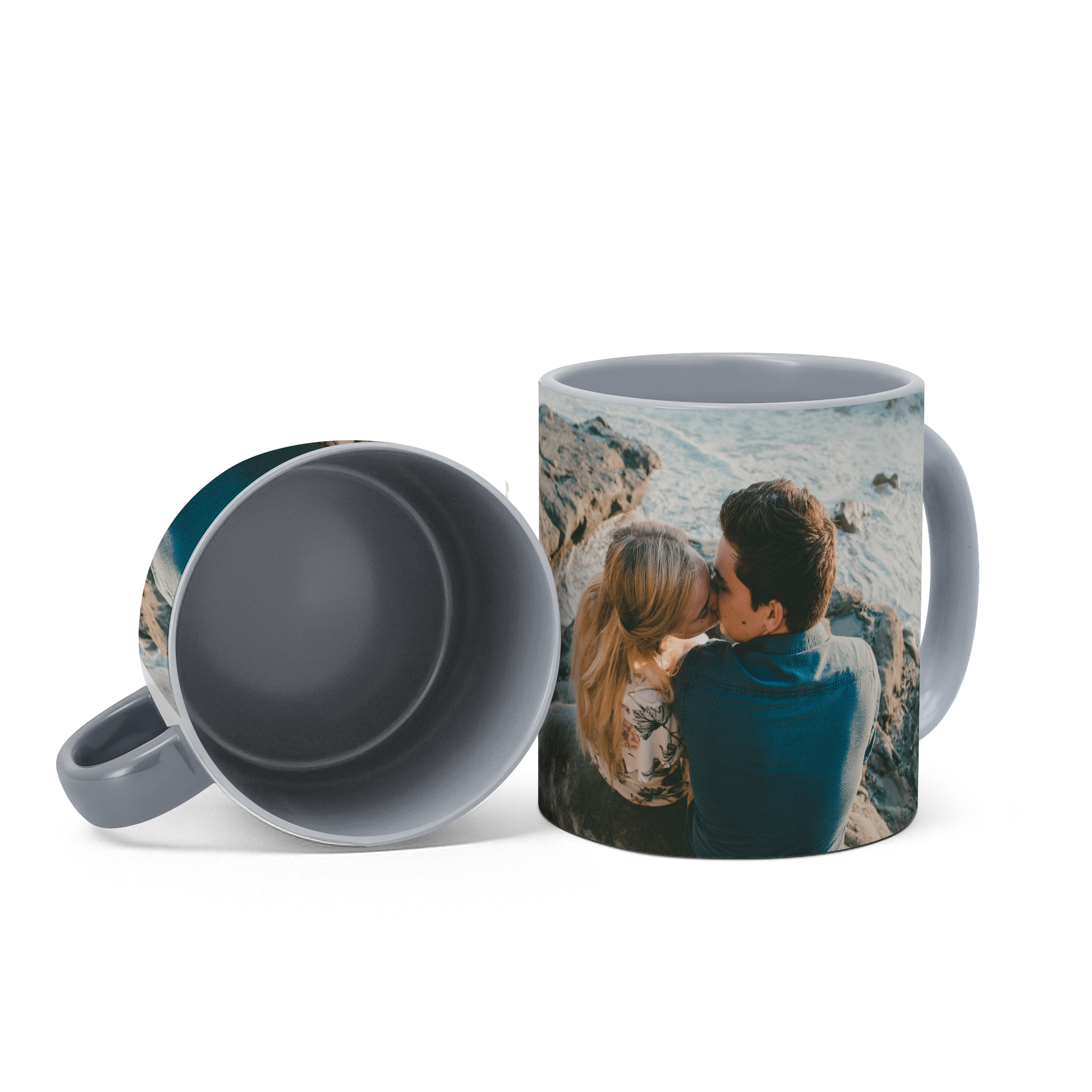 Zweifarbtasse Full-Size Grau 3