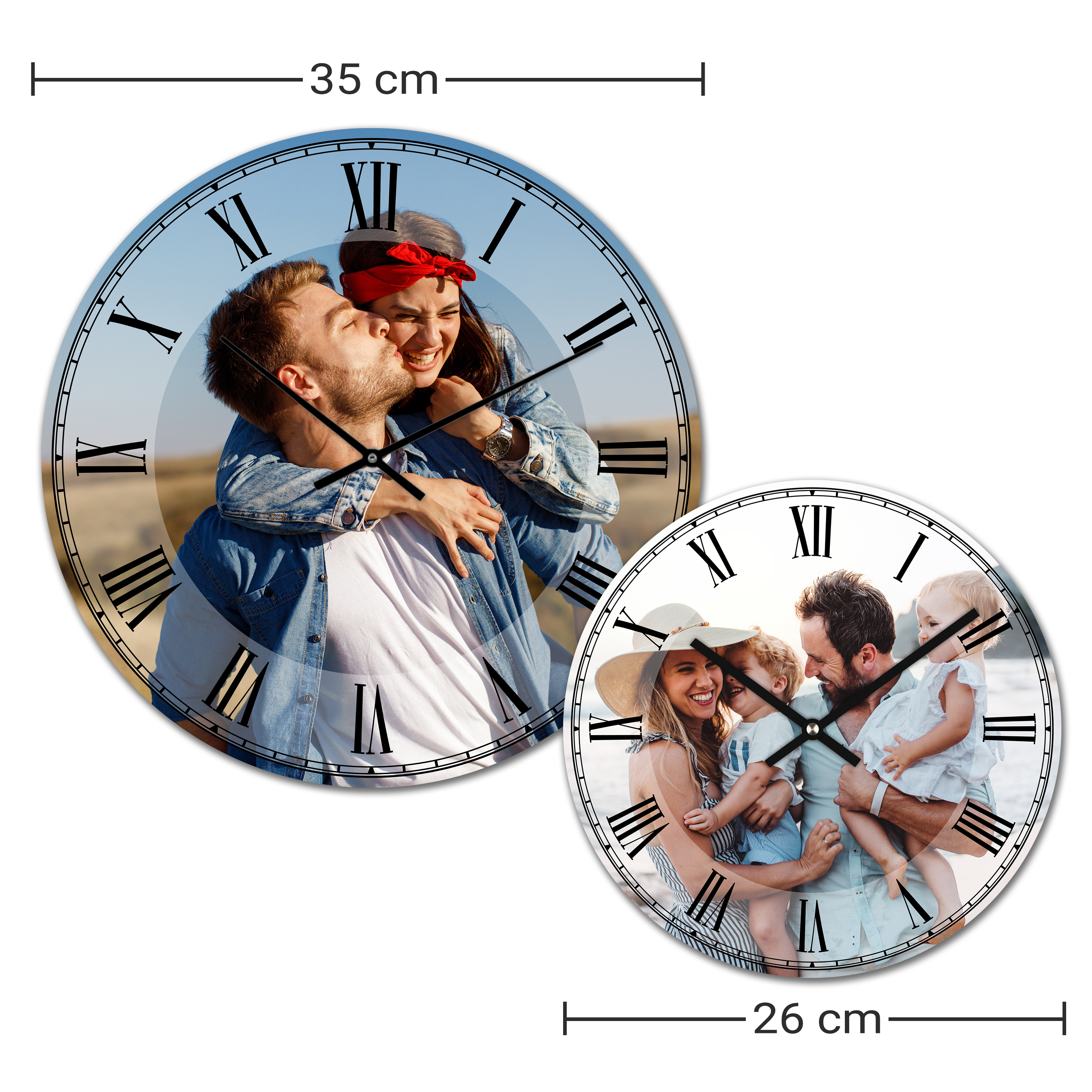 Wanduhr kreativ klein (26 cm) PVC Hartschaum 2