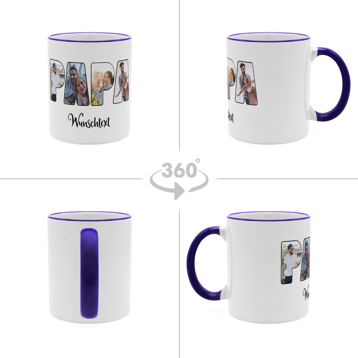 Bester Papa Tasse Dunkelblau 2