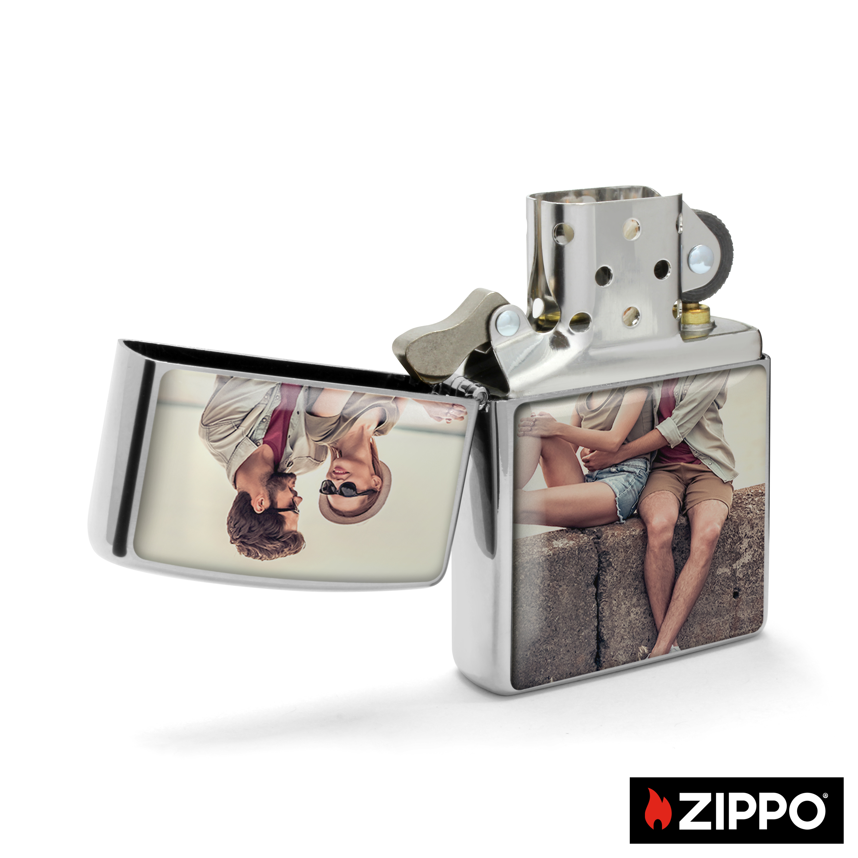 Zippo Silber einseitig 2