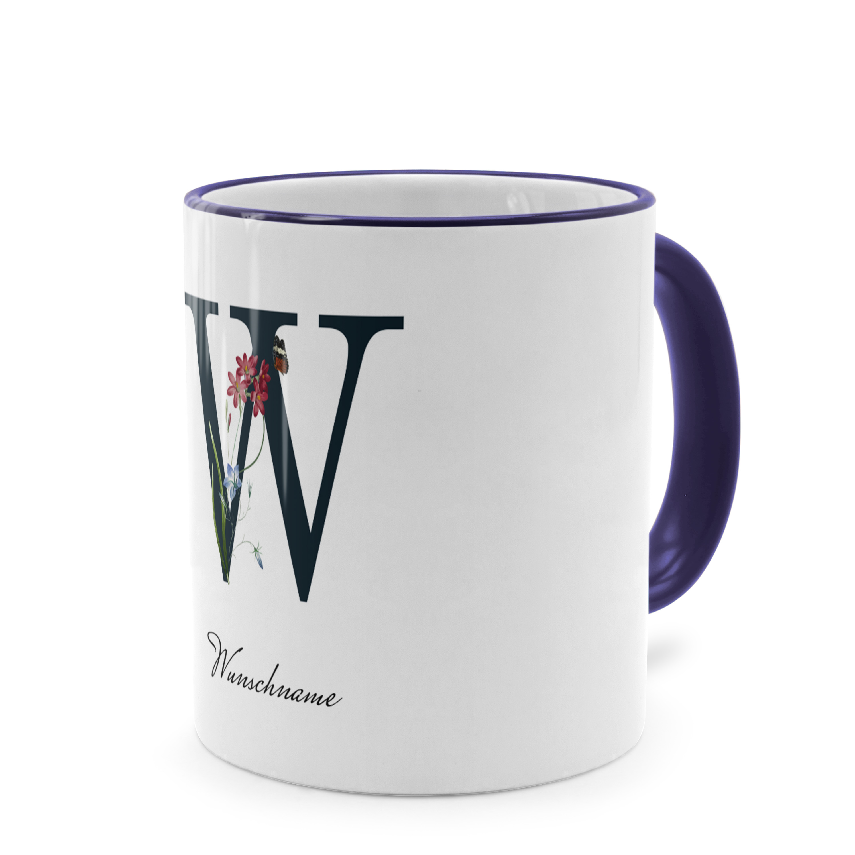 Initialentasse Standard Dunkelblau 2