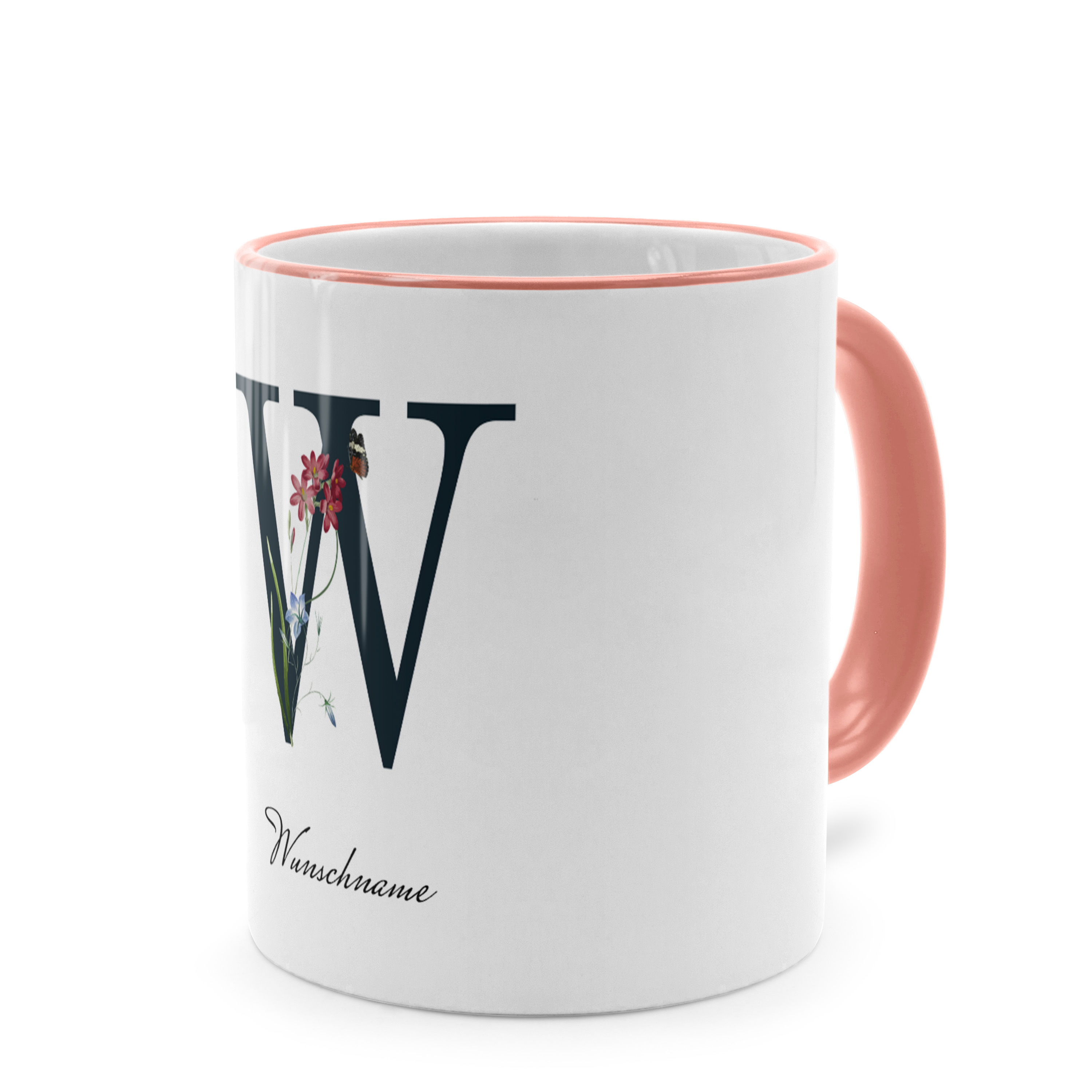 Initialentasse Standard Rosa 2