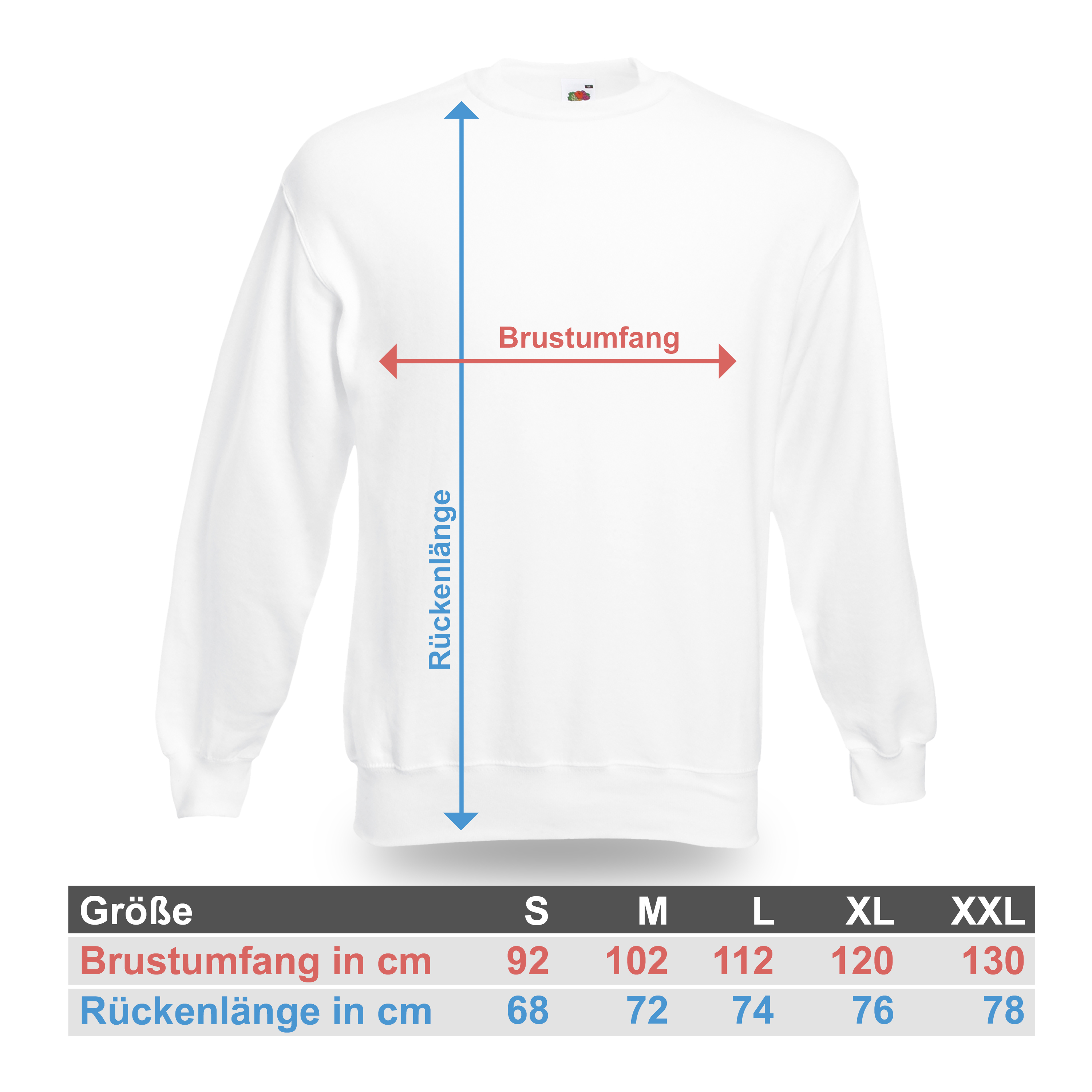 Sweatshirt Weiß 3