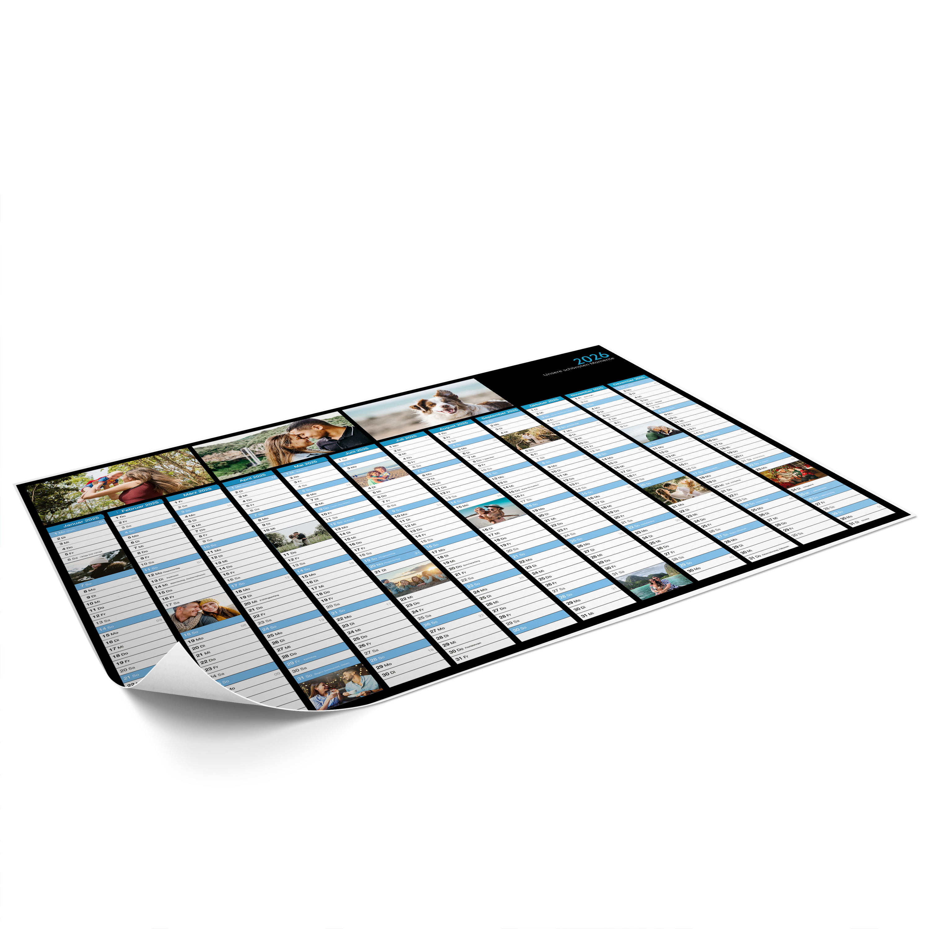Wandplaner DIN A2 (59,4 x 42 cm) Bilderdruck-Papier 5