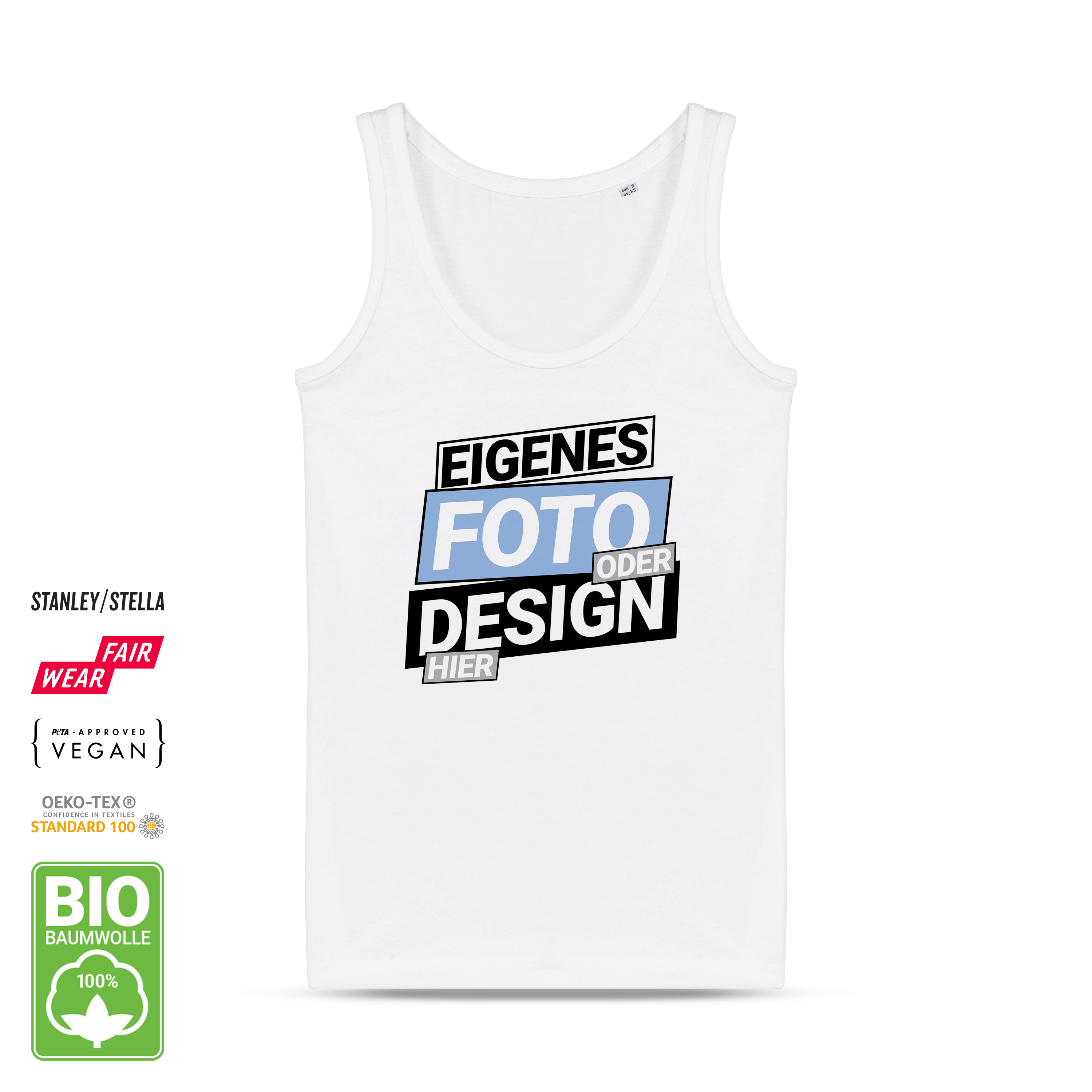 Damen Bio Tanktop Weiß 1