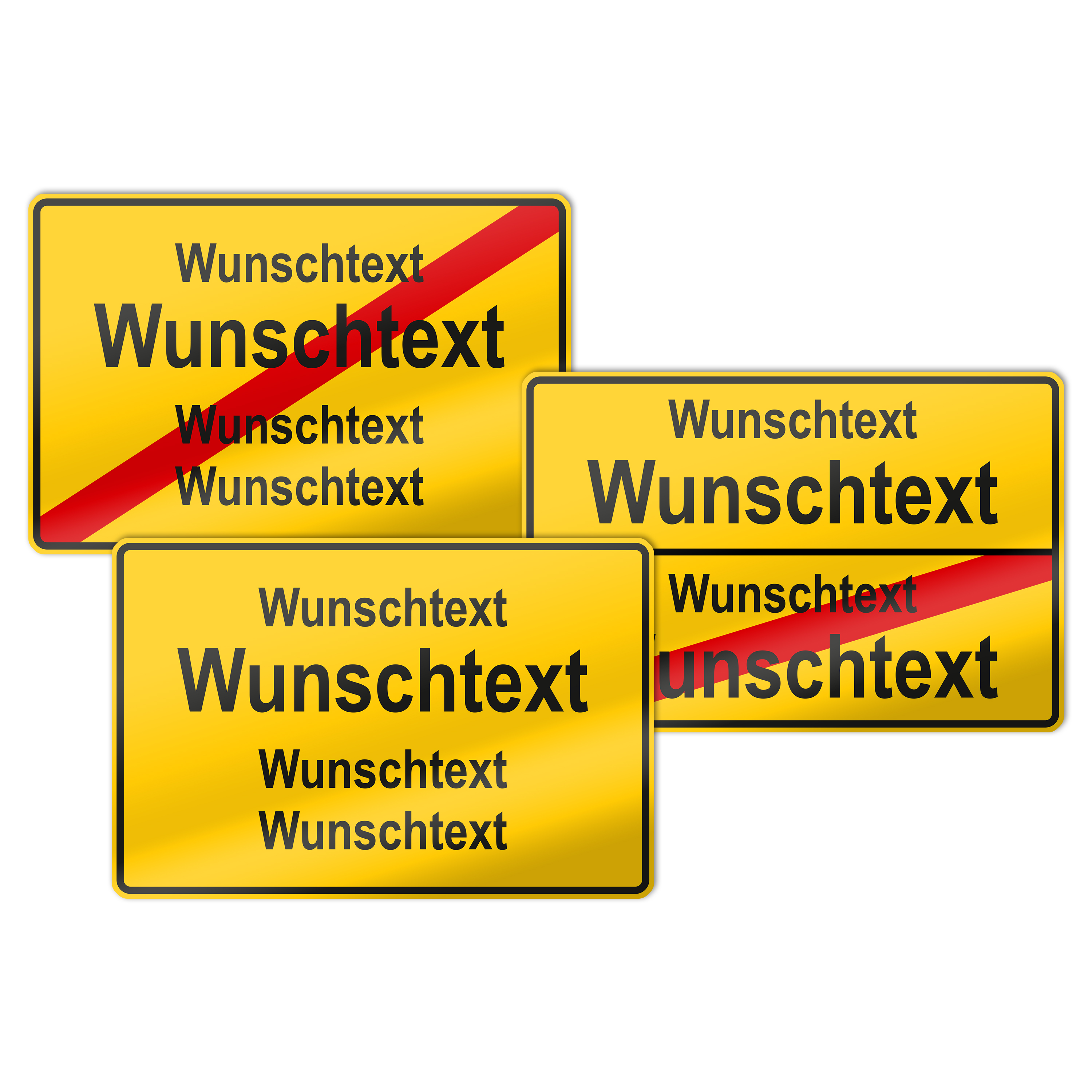 Ortsschilder 30 cm x 20 cm Blechschild 2