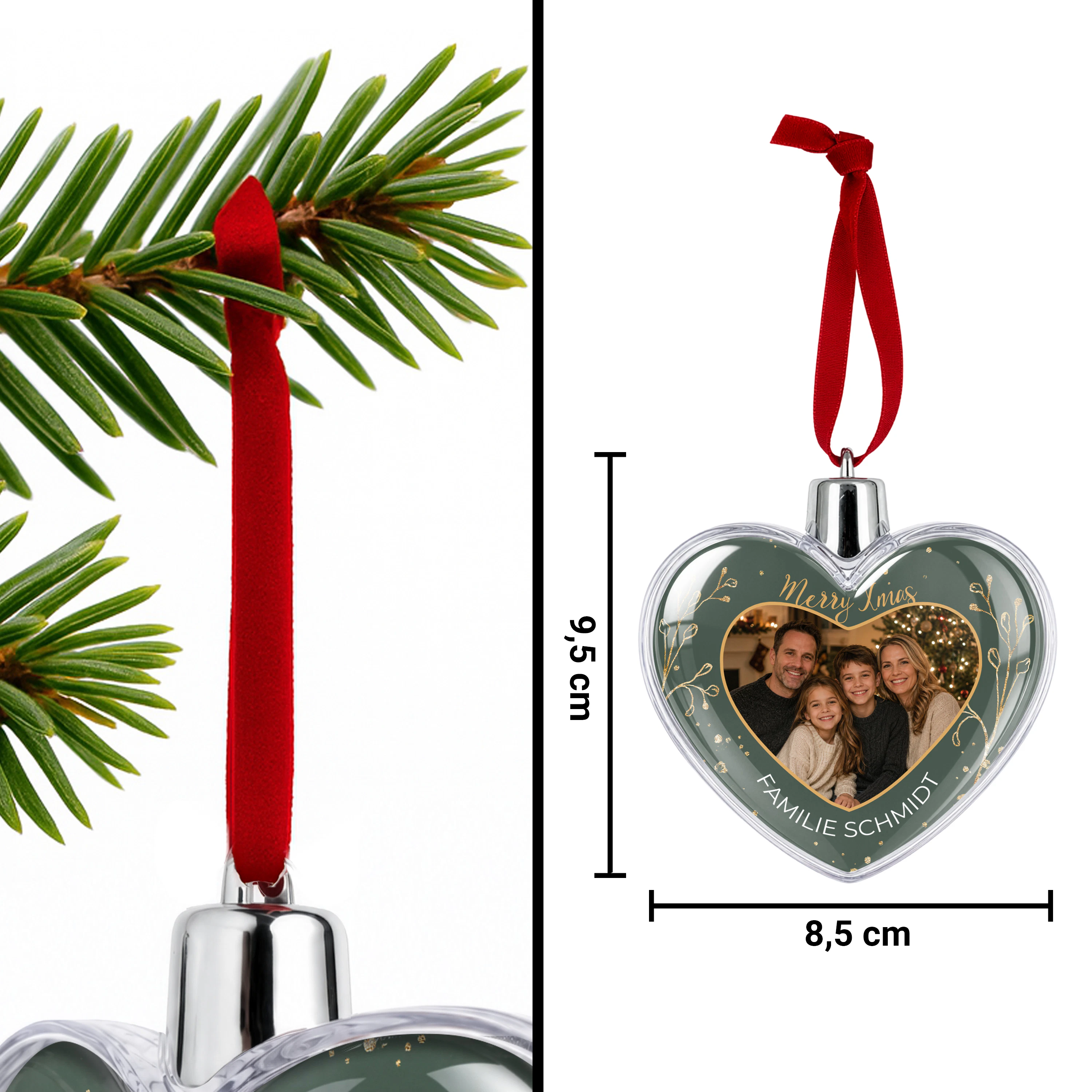 Herz-Weihnachtskugel - Standard 3