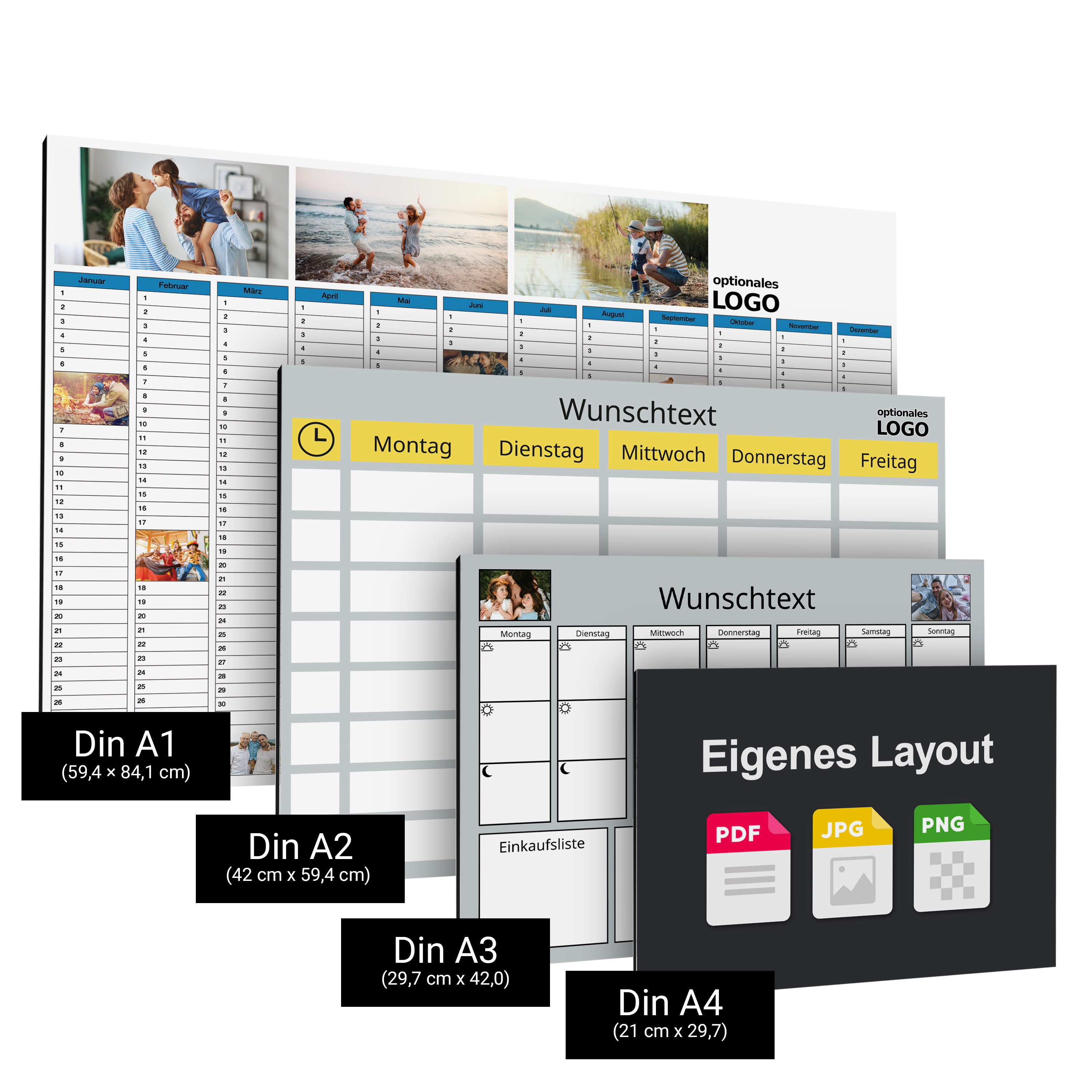 Whiteboard Querformat 29,7 x 21 cm (DIN A4) 4