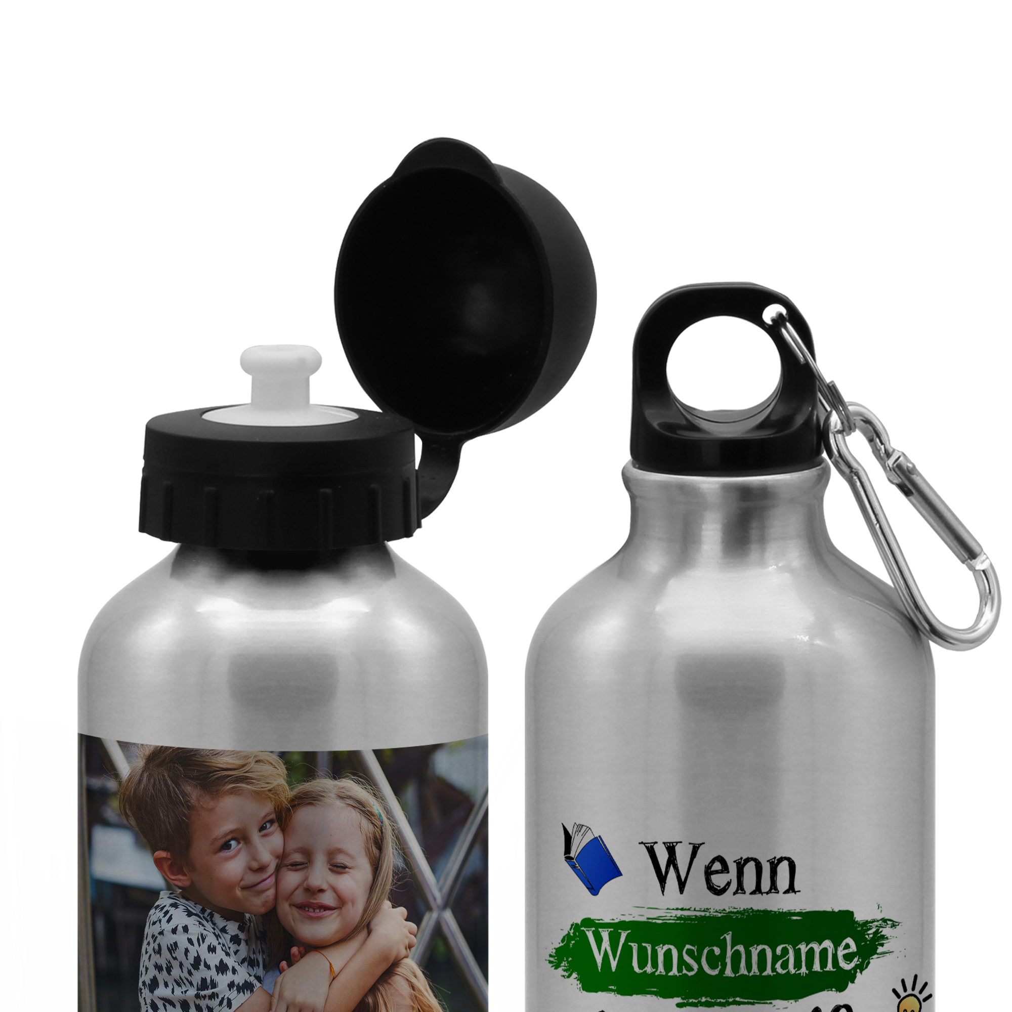 Alu-Trinkflasche Silber 4