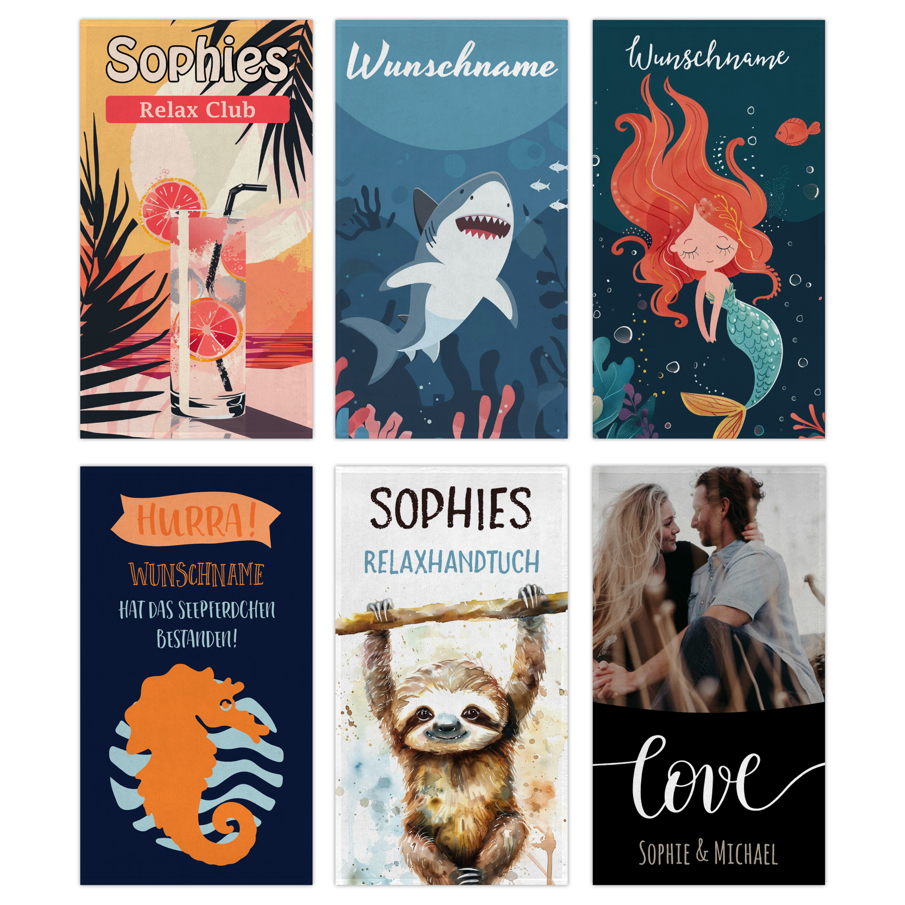 Foto-Handtuch 30 cm x 50 cm Hochformat 5