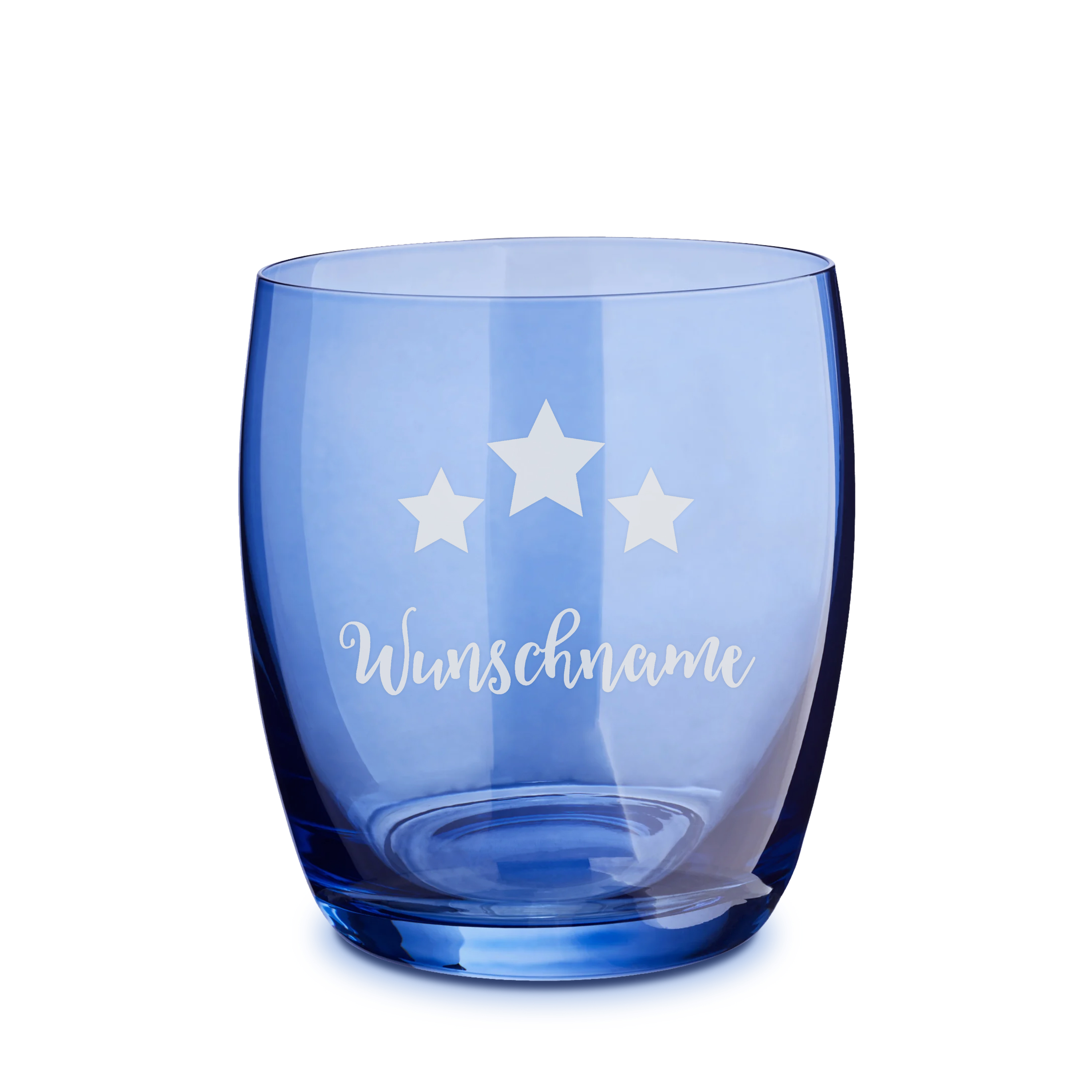 Trinkglas "Farbig" Blau 1