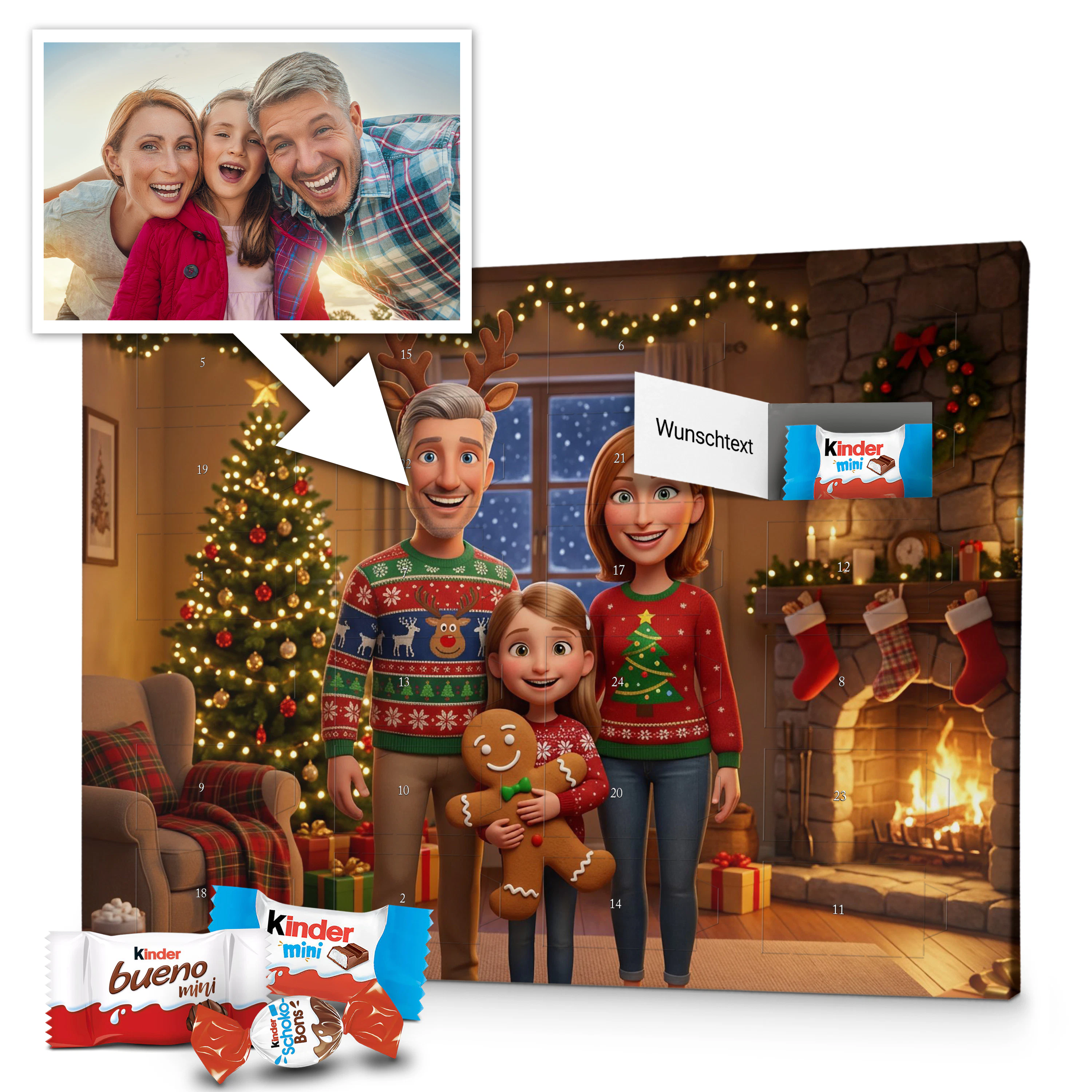 MagicFoto Adventskalender Kinder Schokolade 1