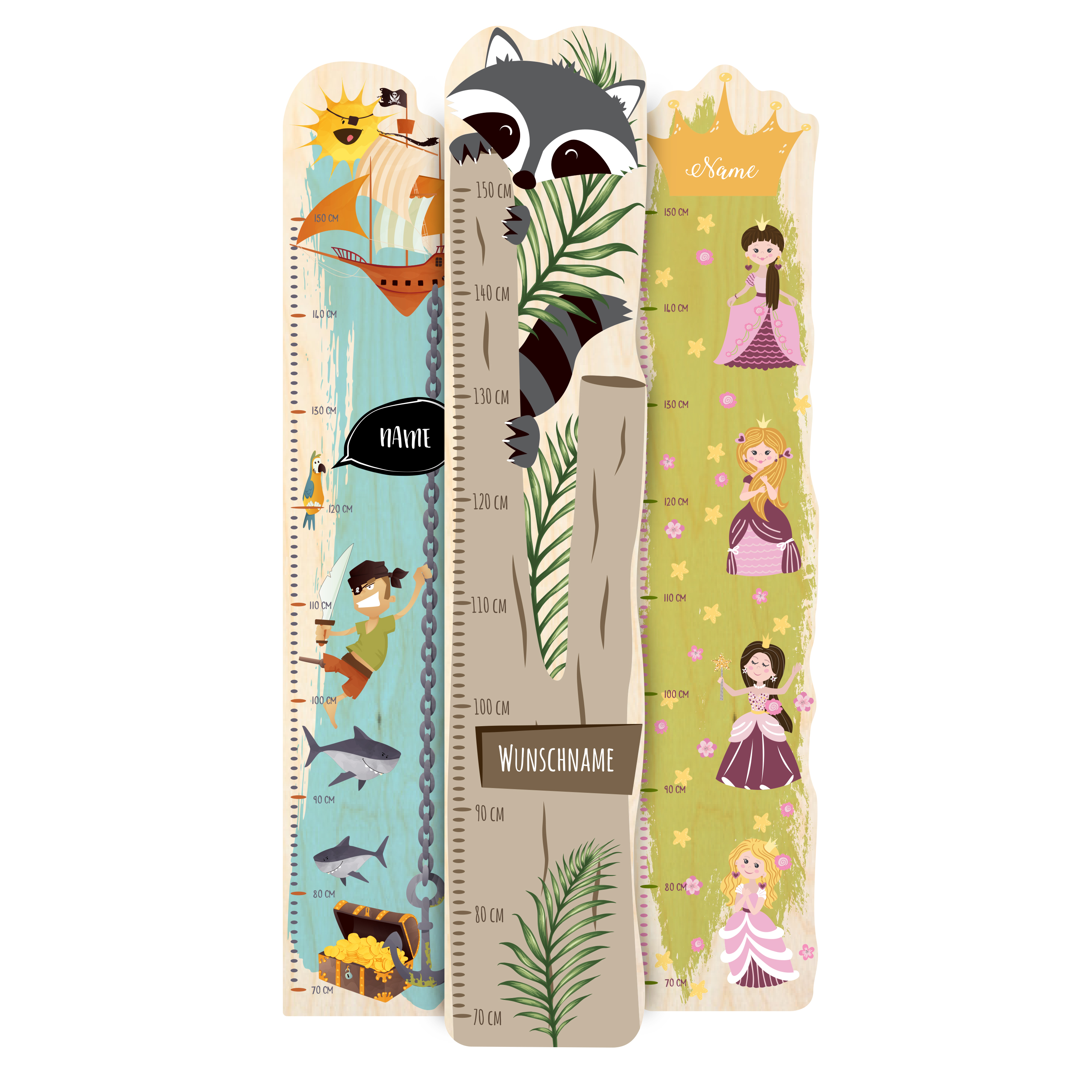 Kindermesslatte 20 cm Holz 1