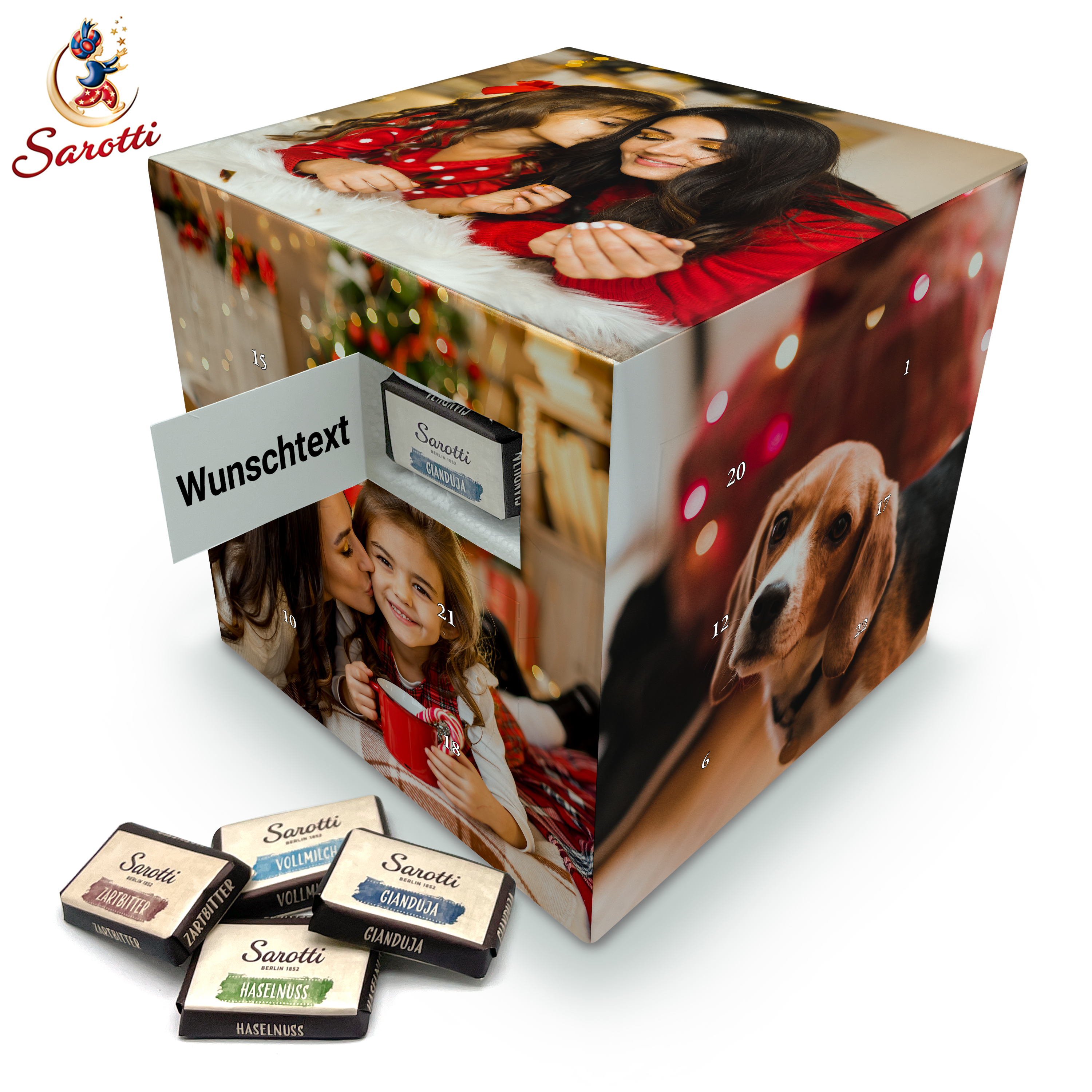 Würfel Adventskalender - Standard 1