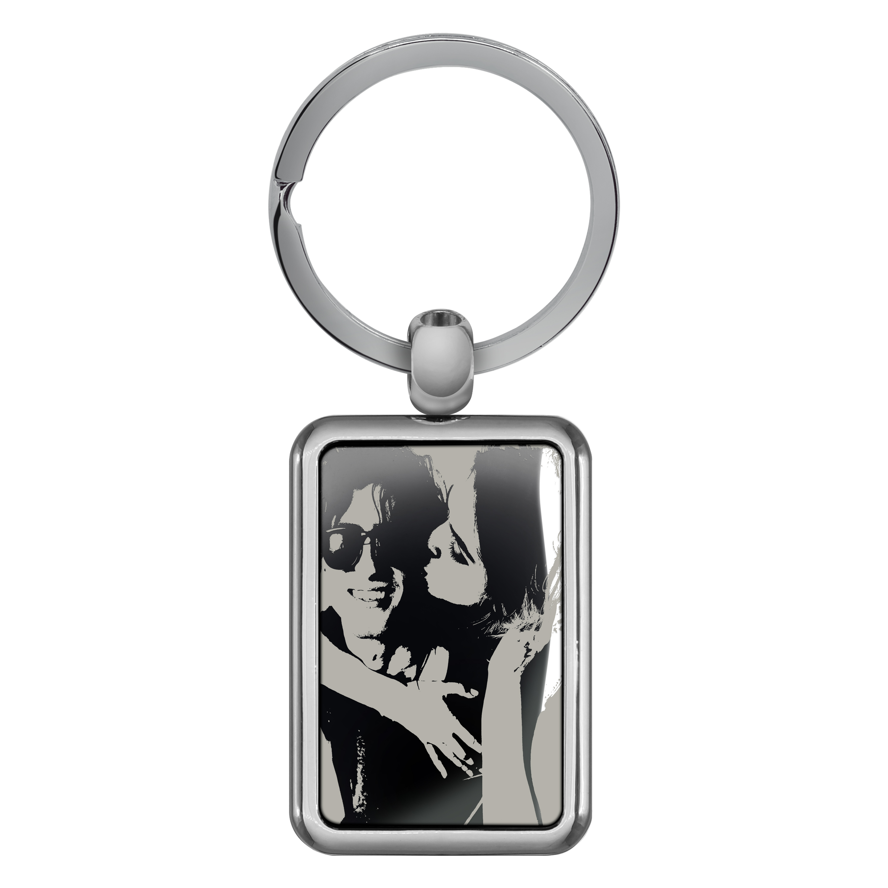 Schlüsselanhänger "Rechteck" Gravur 1