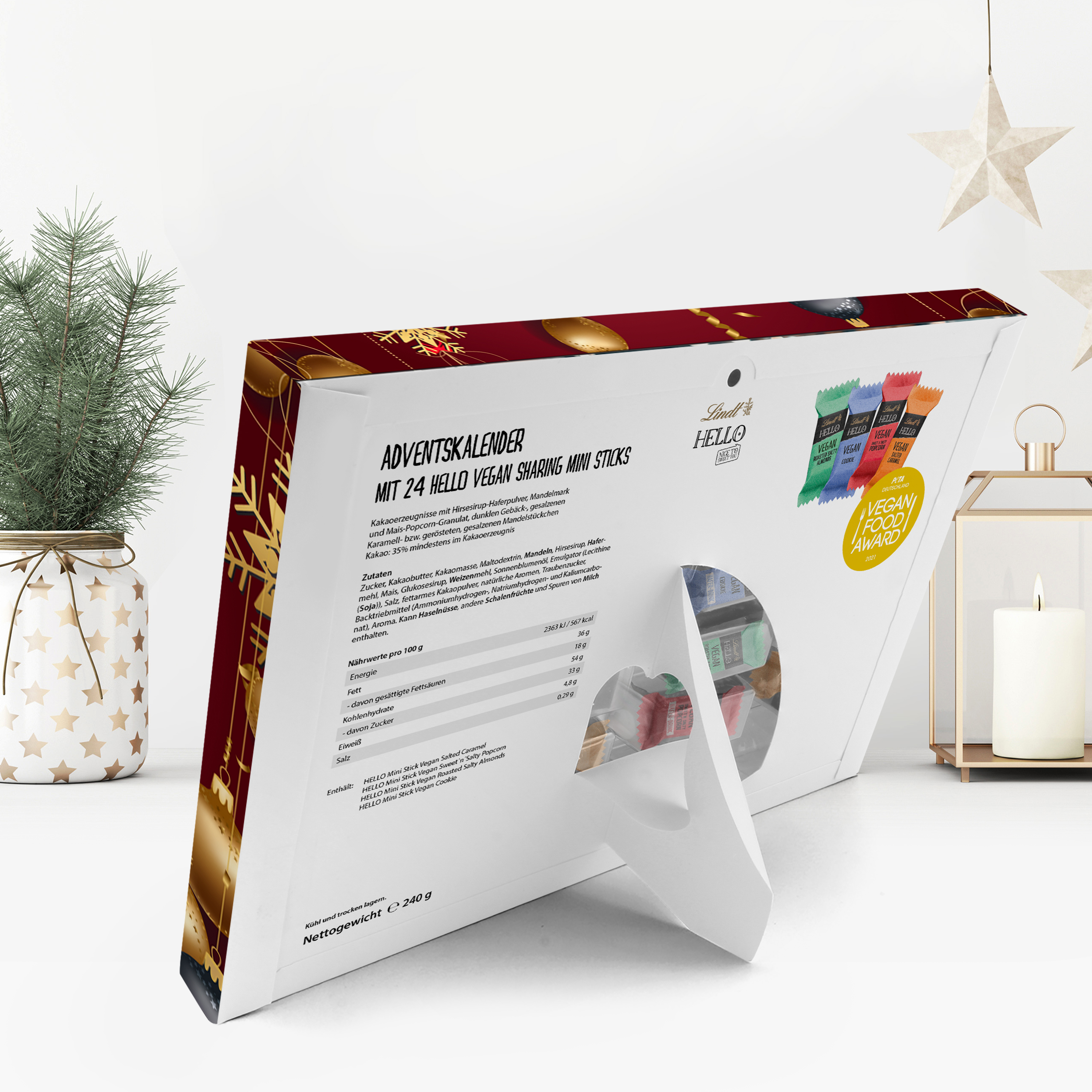 Namens-Adventskalender Lindt HELLO Vegan 6