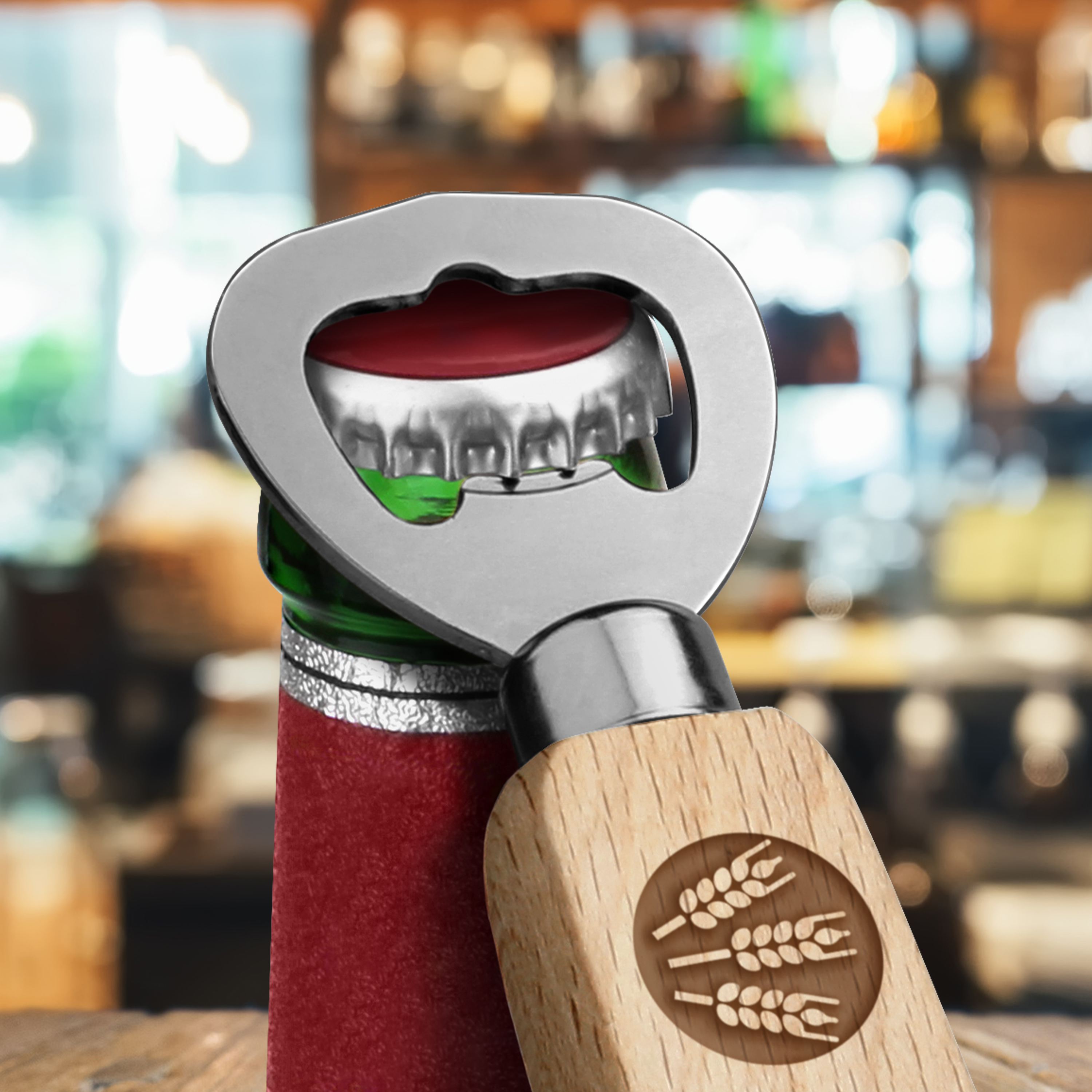 Holz-Flaschenöffner - Standard 4