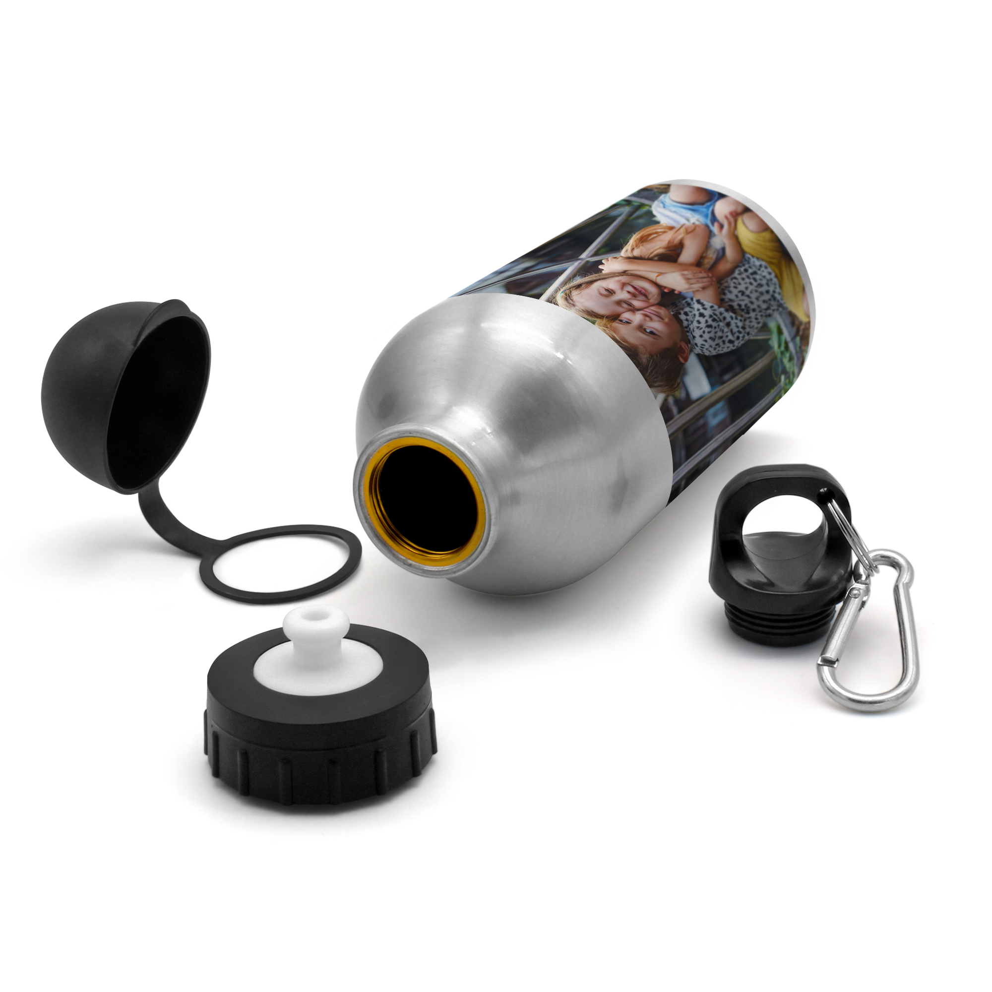 Alu-Trinkflasche Silber 3