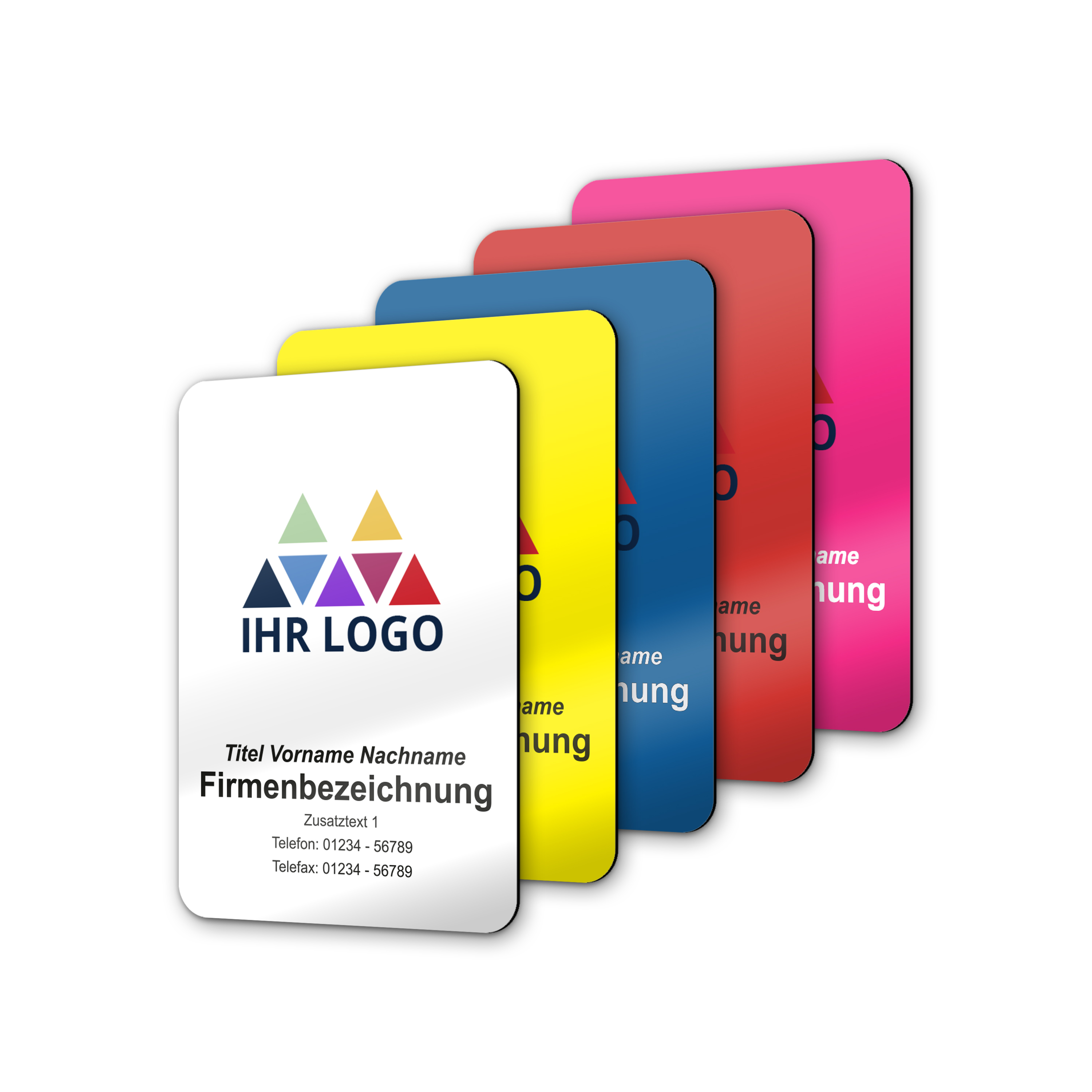 Firmenschilder Alu-Dibond Weiß 3 mm A5 - 21 cm x 14,8 cm 3