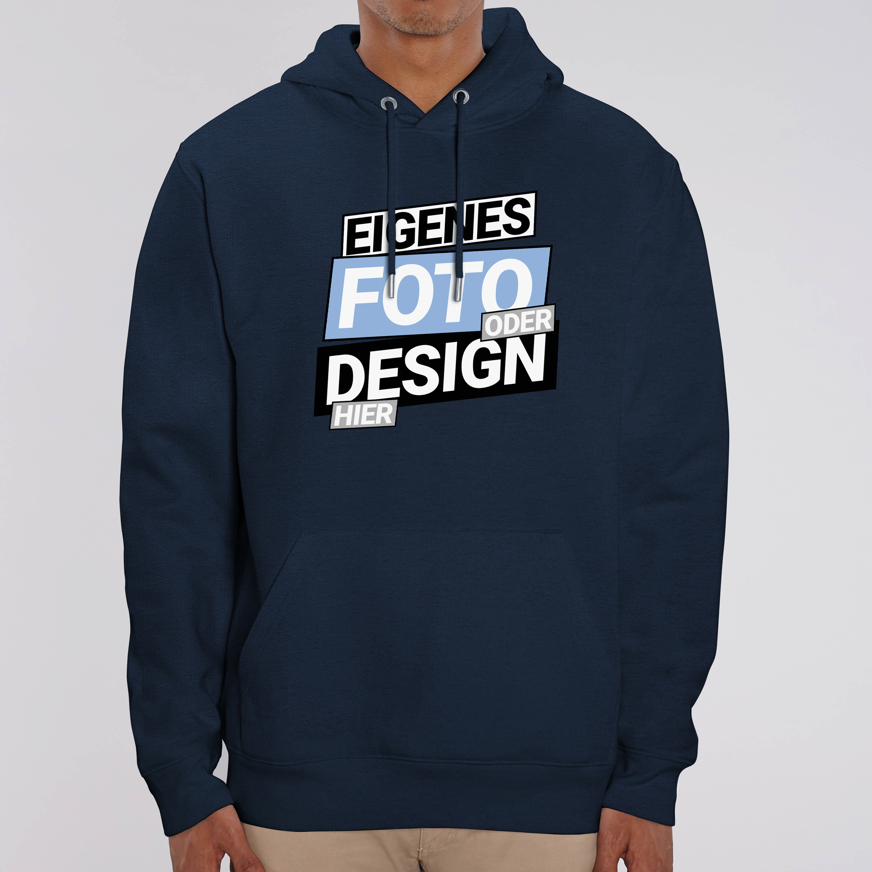 Bio Hoodie „Premium“ Dunkelblau 5