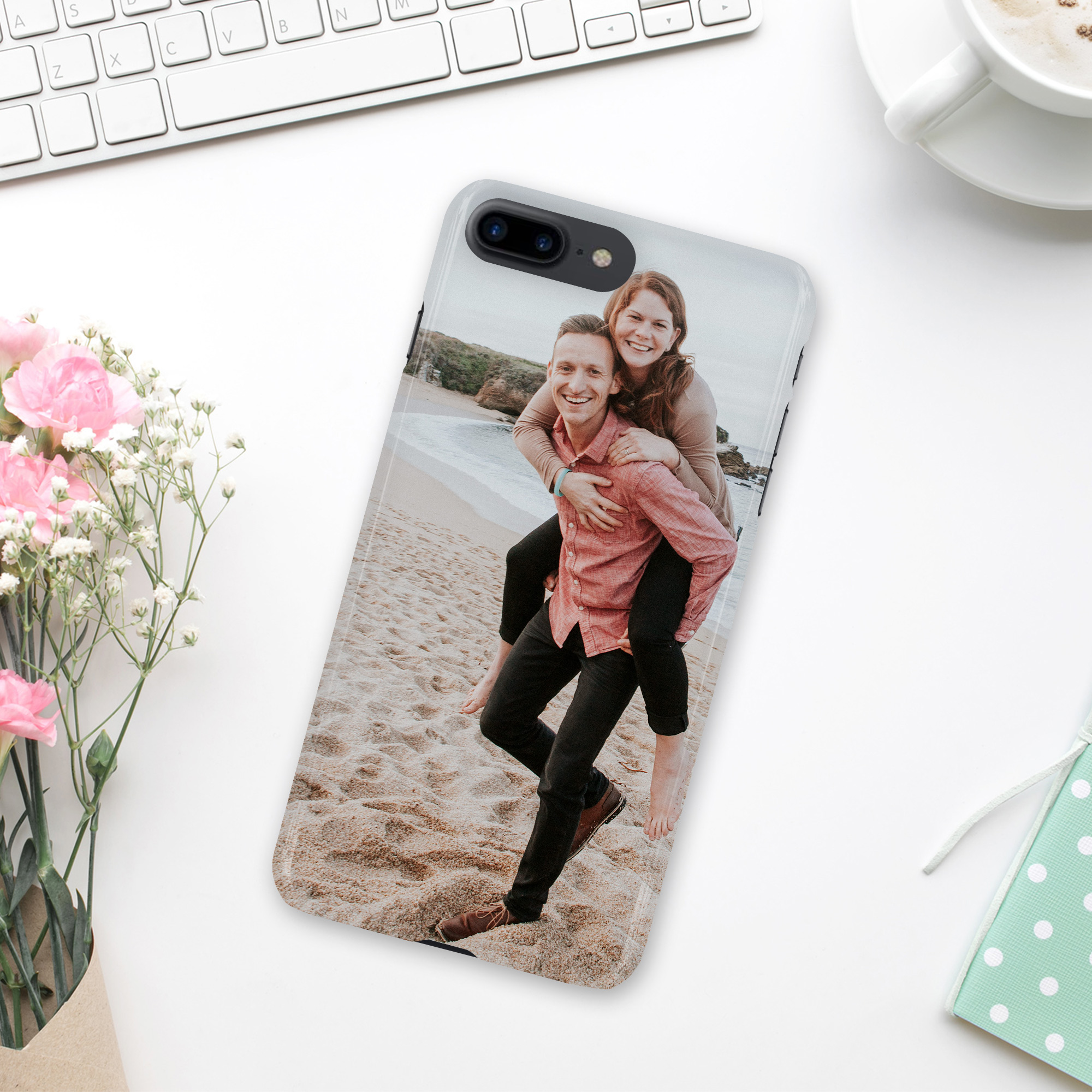iPhone 8 Plus Premium Hardcase weiß 2