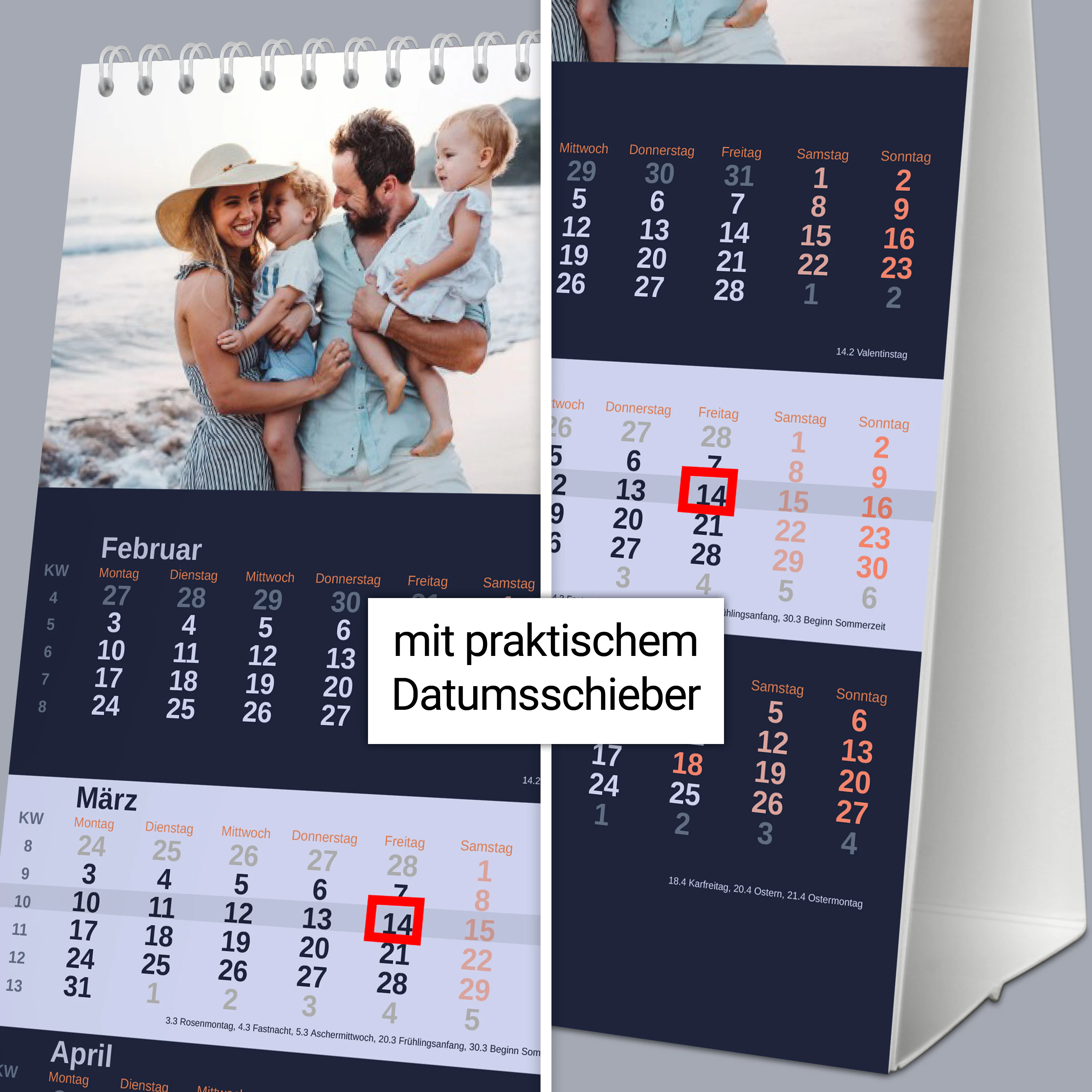 3-Monats-Tischkalender - Standard 6