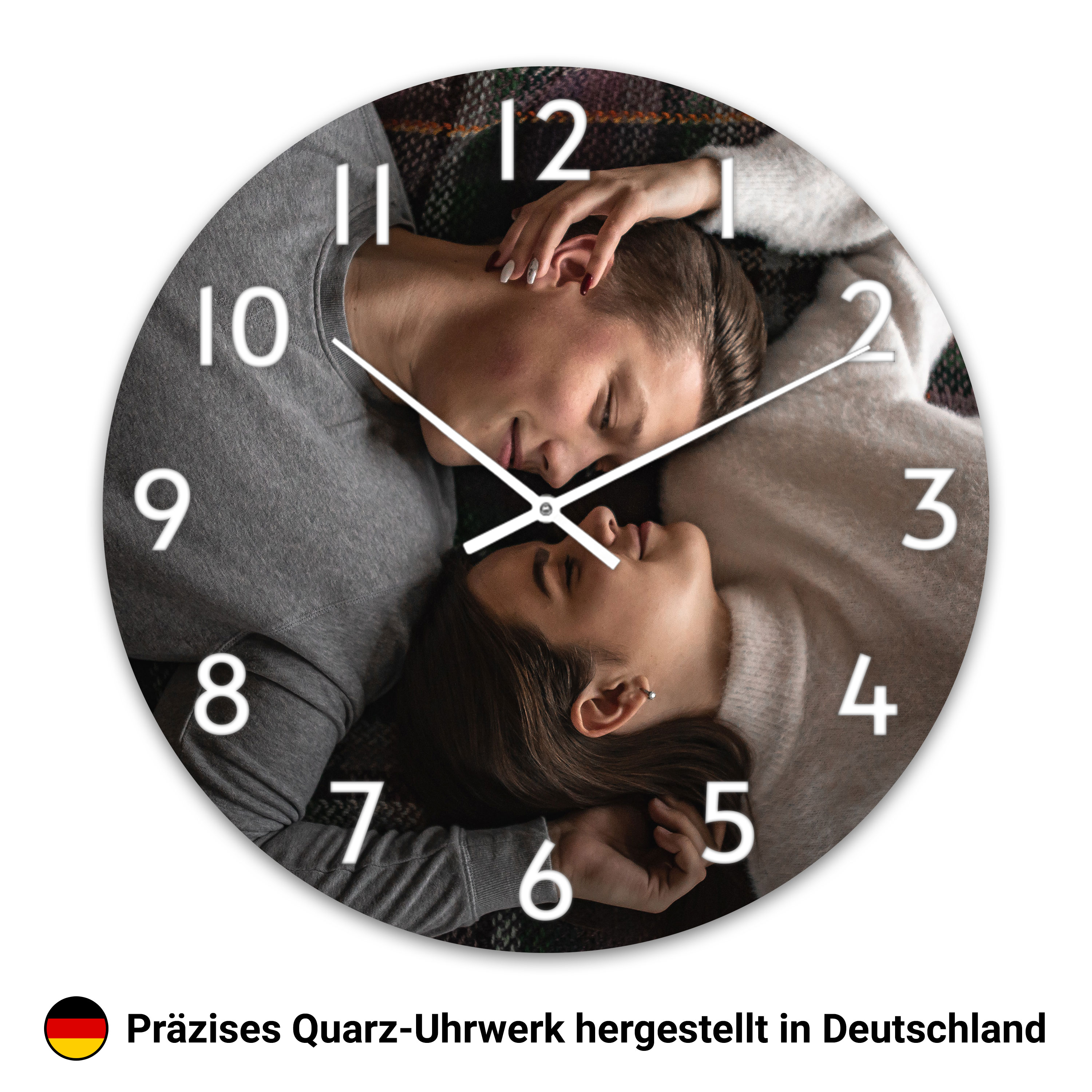 Wanduhr rund klein (26 cm) PVC Hartschaum 1