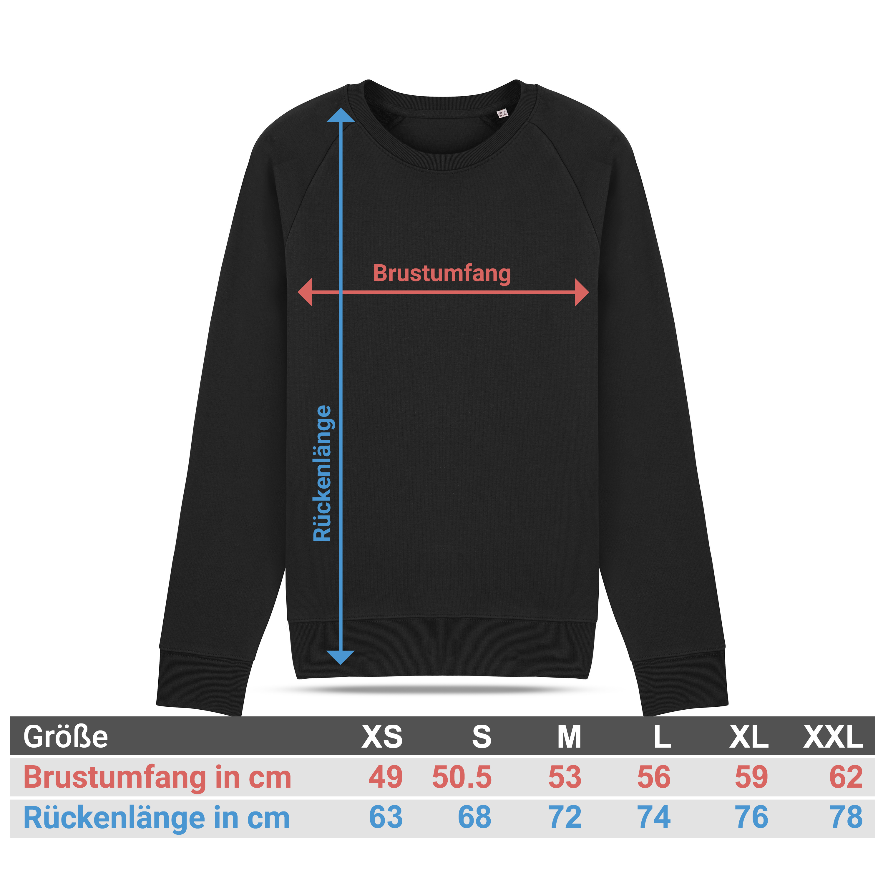 Bio Sweatshirt M Schwarz 4