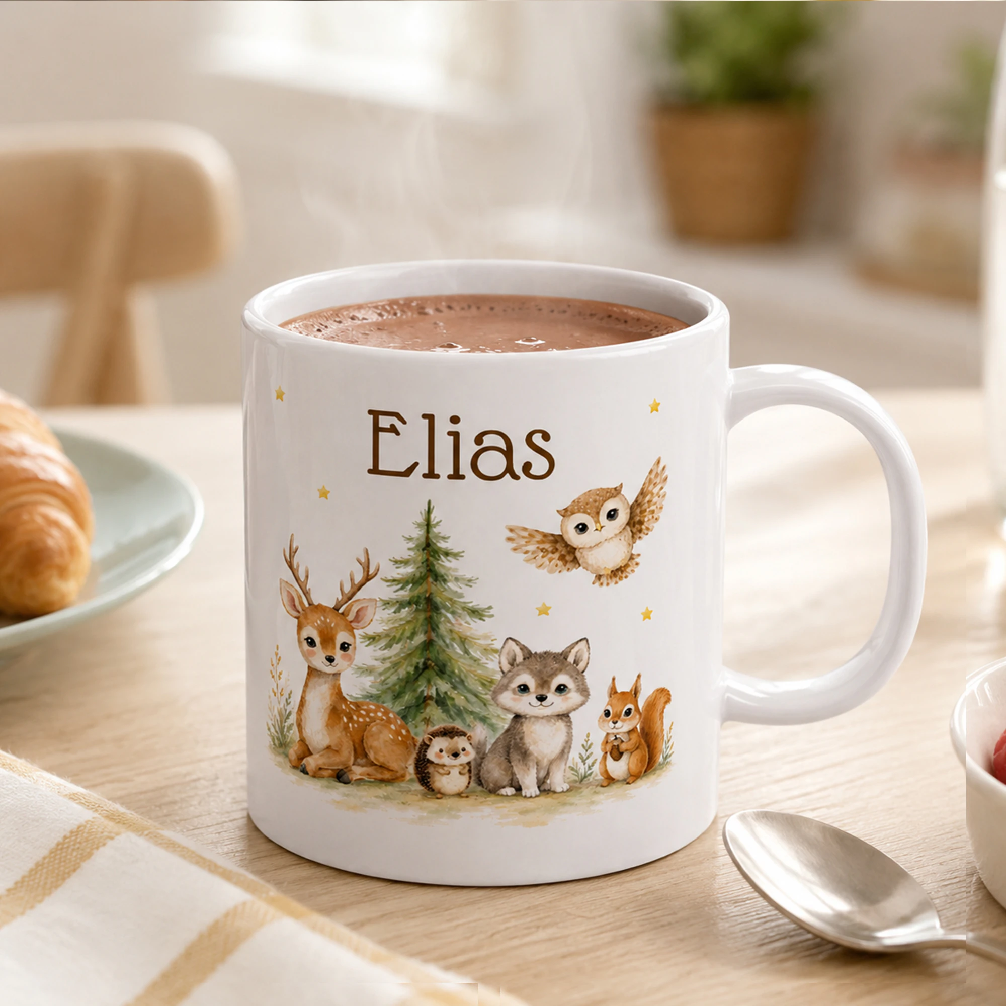 Kindertasse Beidseitig Weiß 8