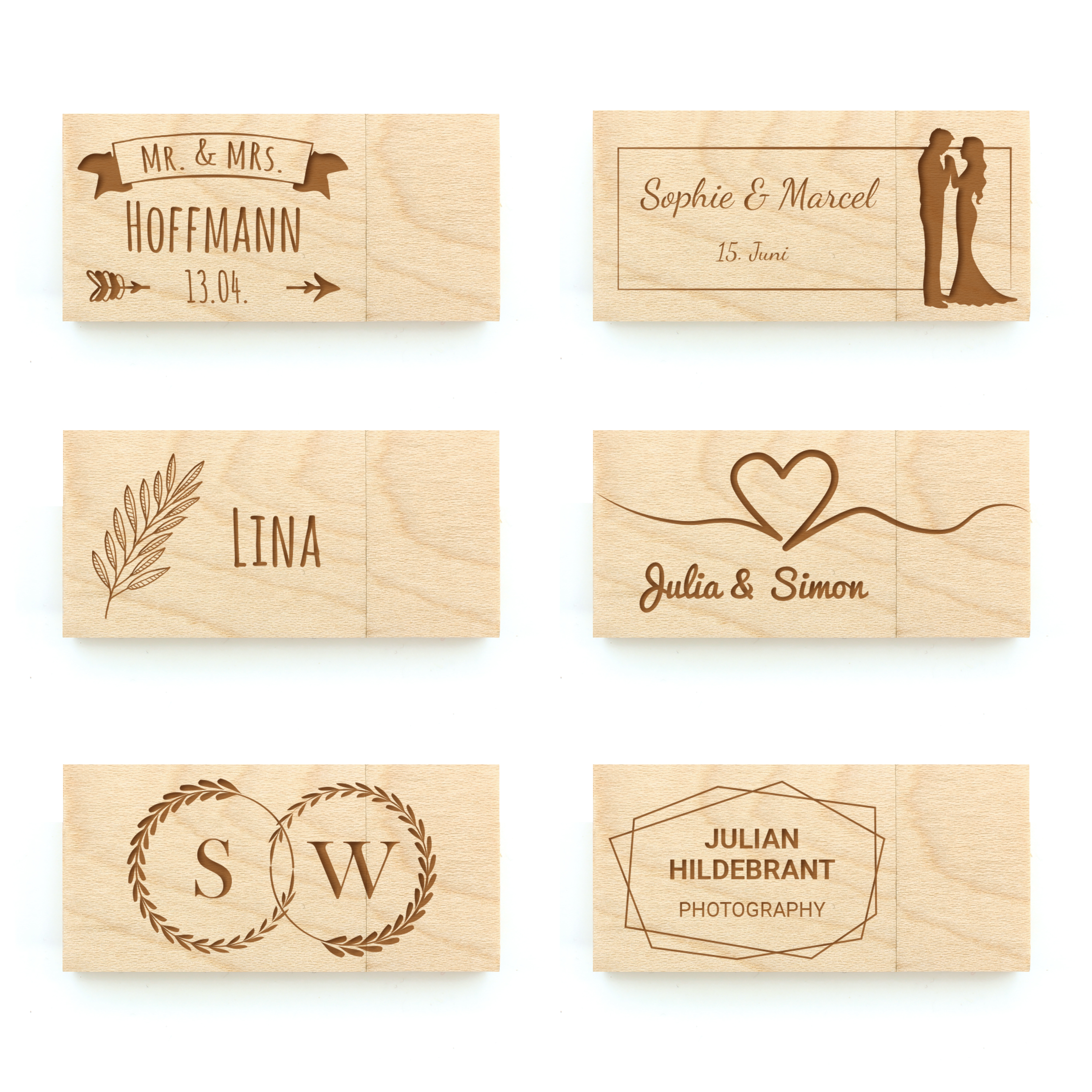 Holz USB-Stick - Standard 6