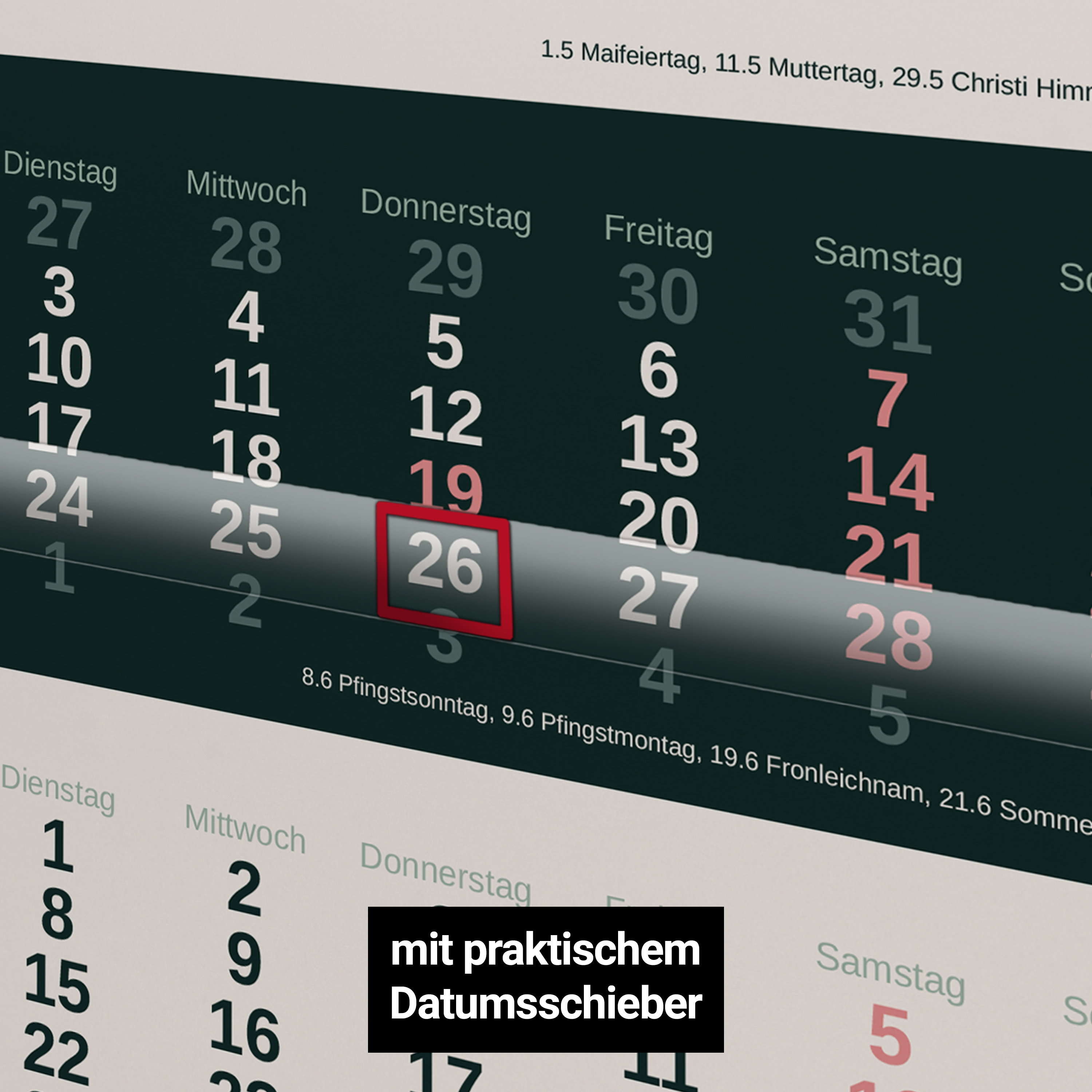 3-Monats-Wandkalender - Standard 5