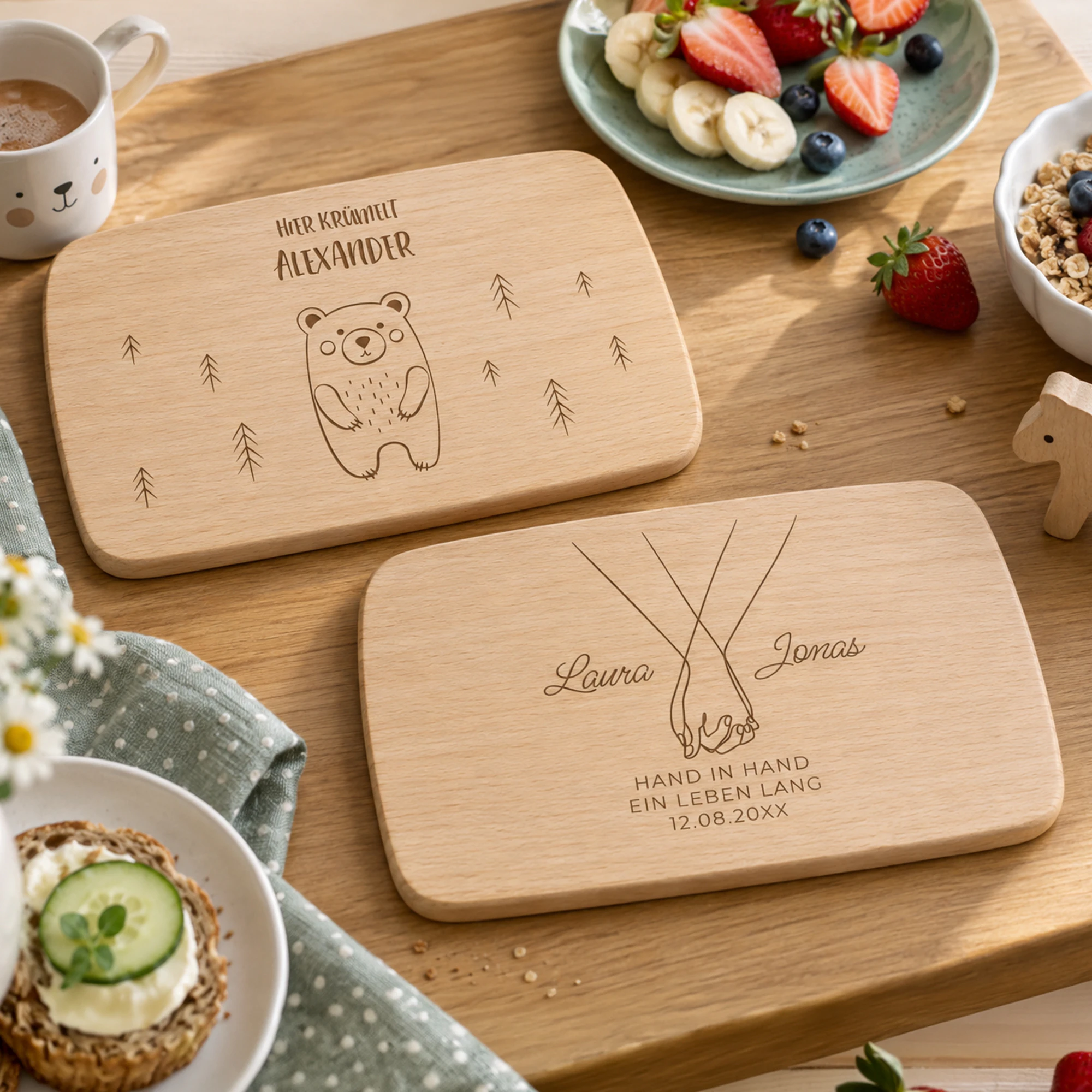 Holz-Frühstücksbrettchen Buche 8