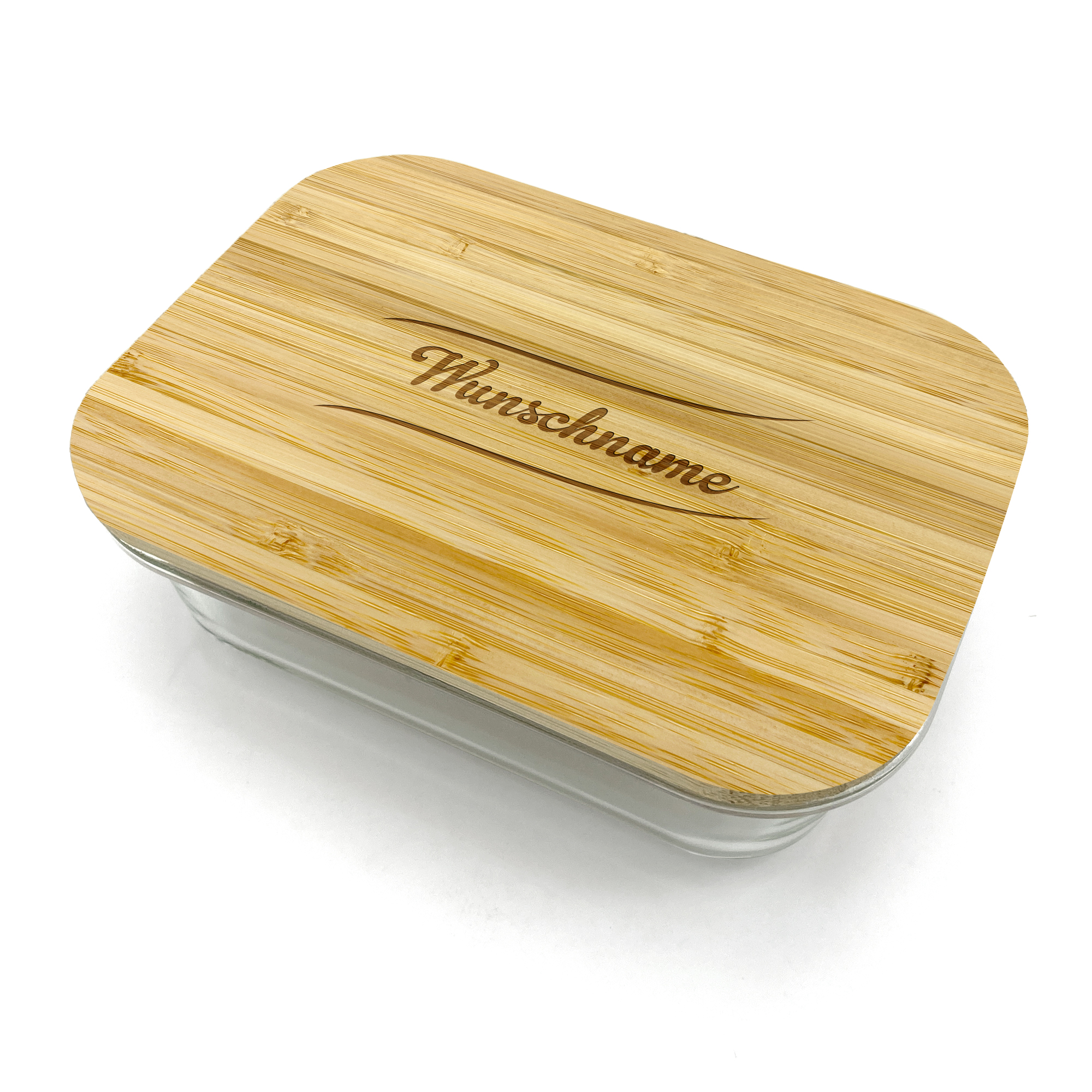 Glas-Frischhaltedose mit Bambusdeckel - Standard 3