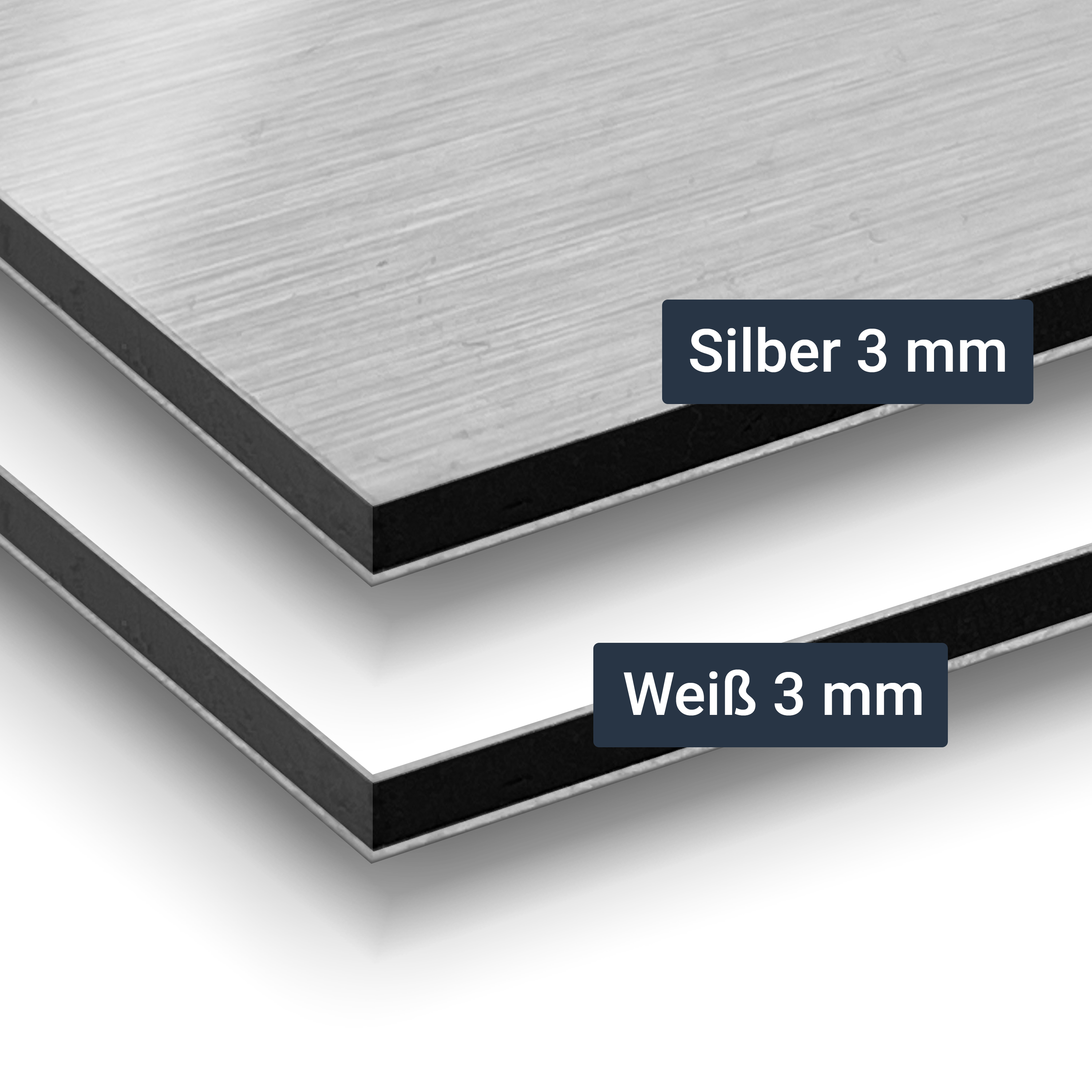 Foto auf Alu-Dibond Alu-Dibond Silber 3 mm 50 x 35 cm 3