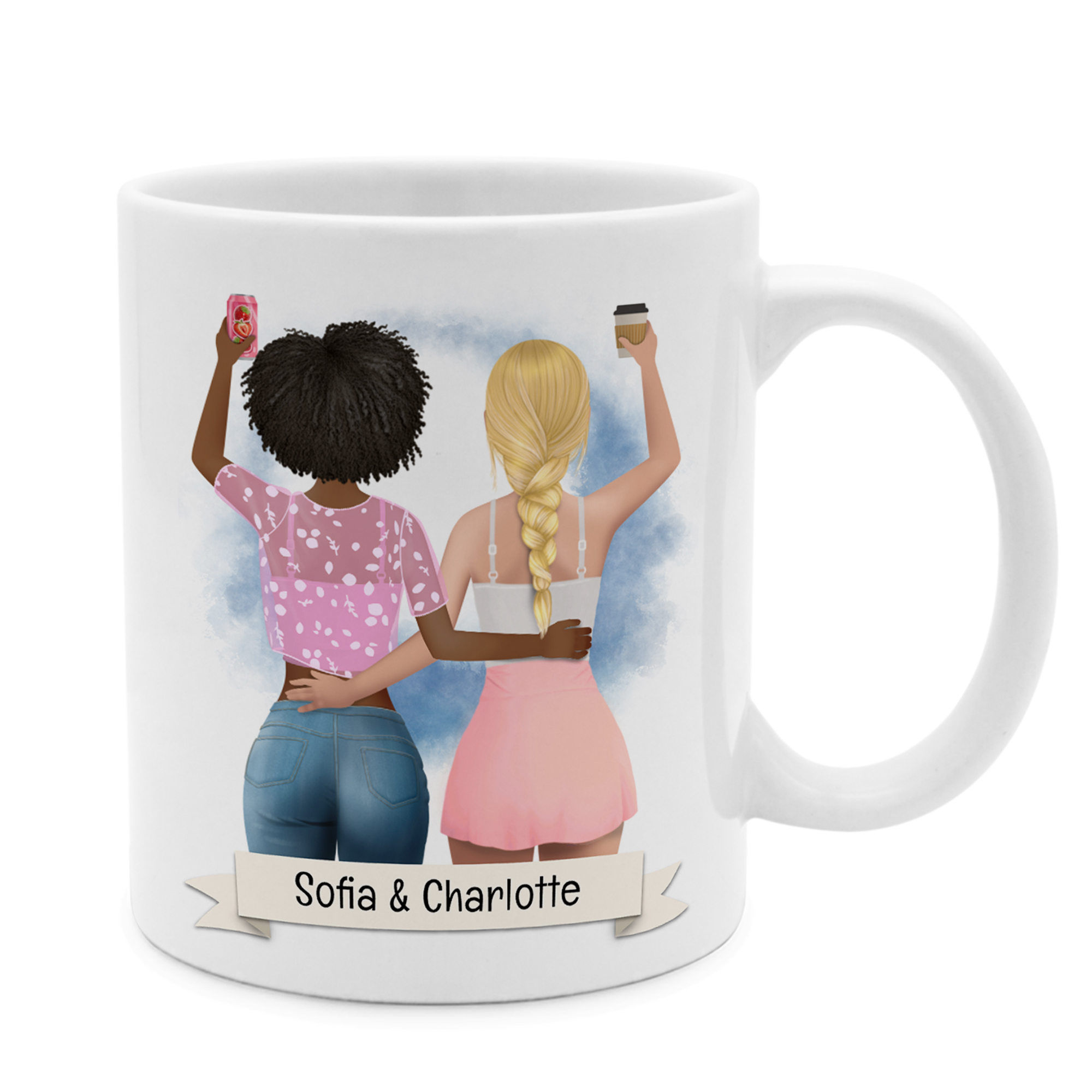 Beste Freundin Tasse Weiß 1