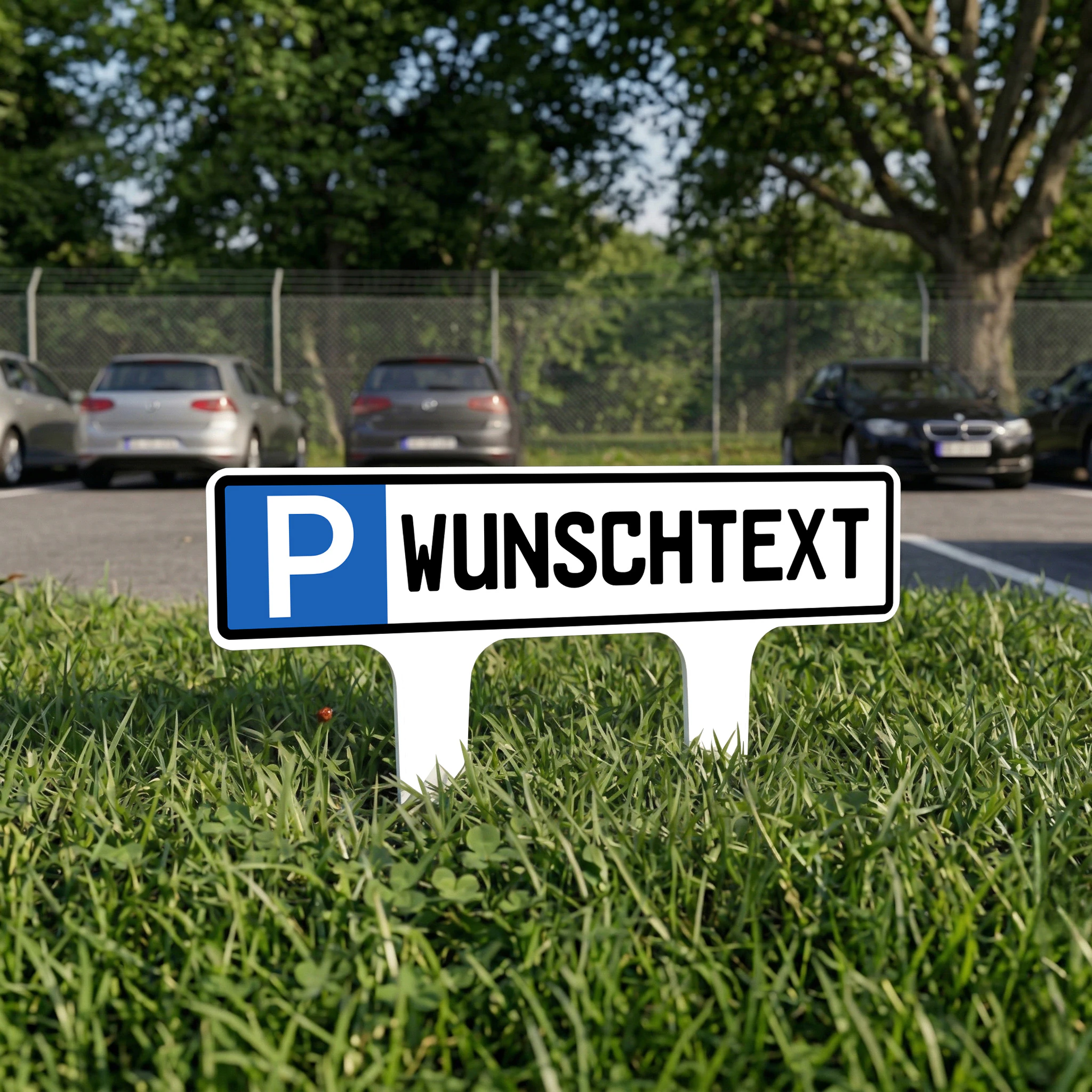 Steckschild - Standard Alu-Dibond Weiß 3 mm 3