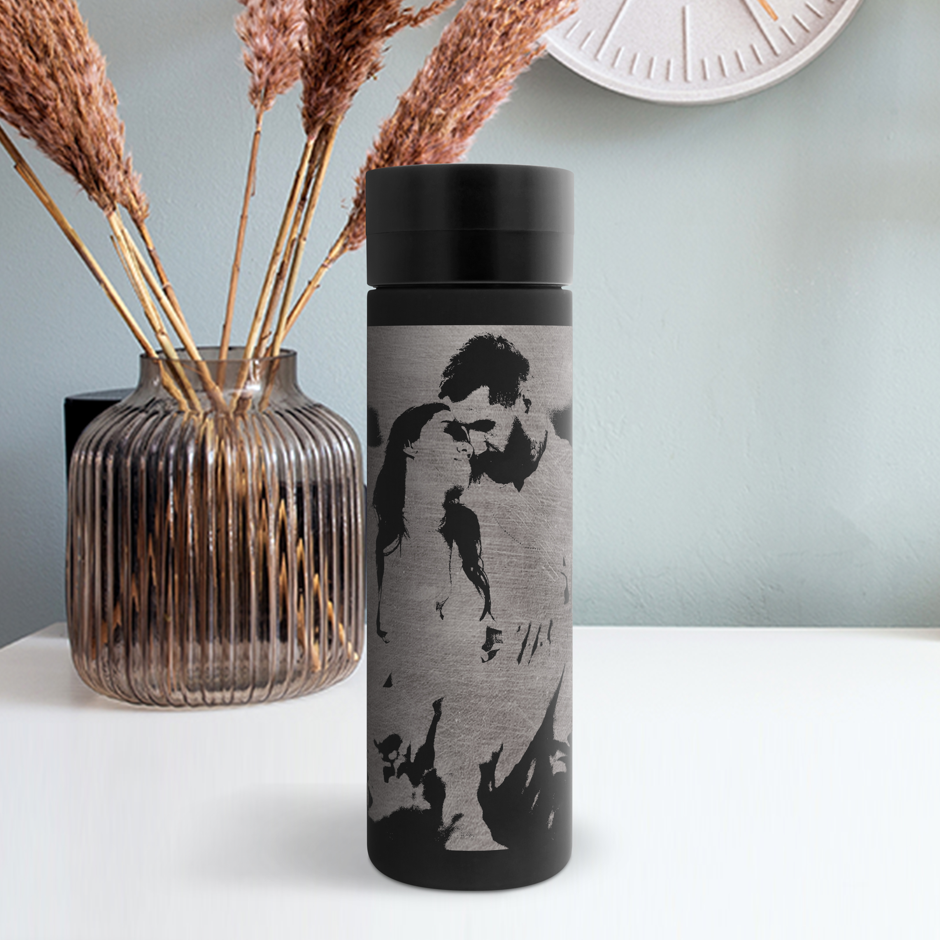 Thermobecher "Premium" Gravur 0,465 Liter Schwarz 6