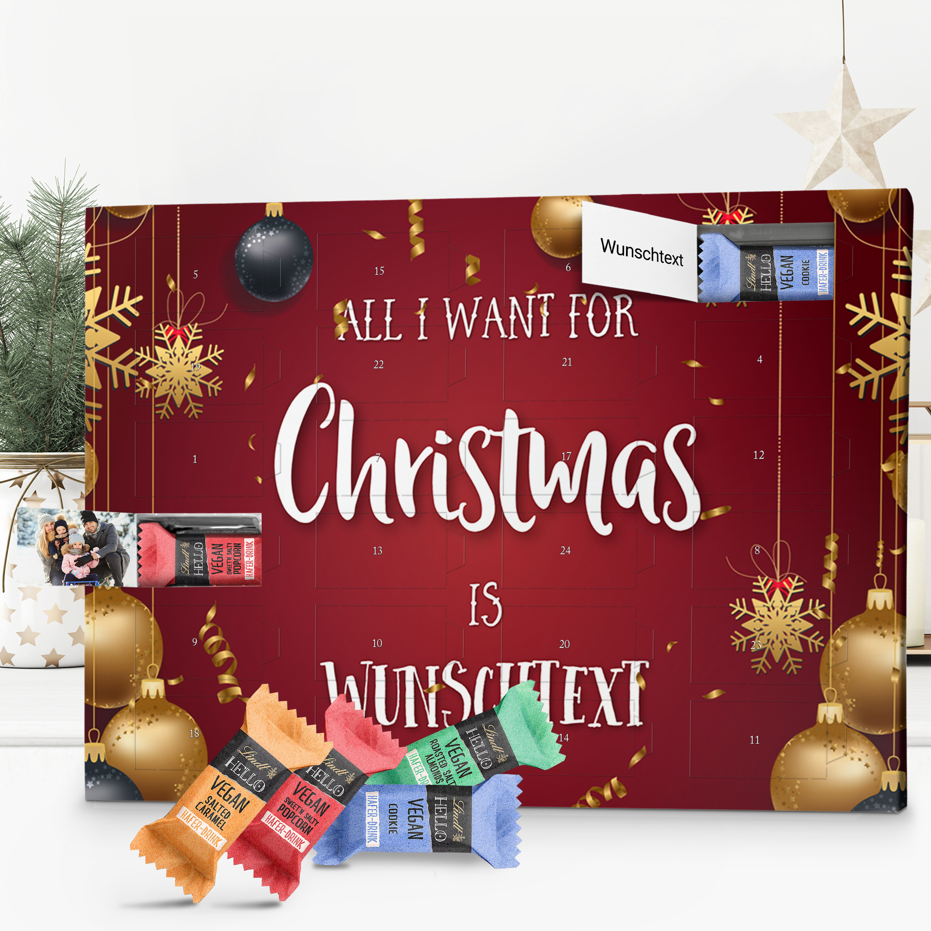 Namens-Adventskalender Lindt HELLO Vegan 5