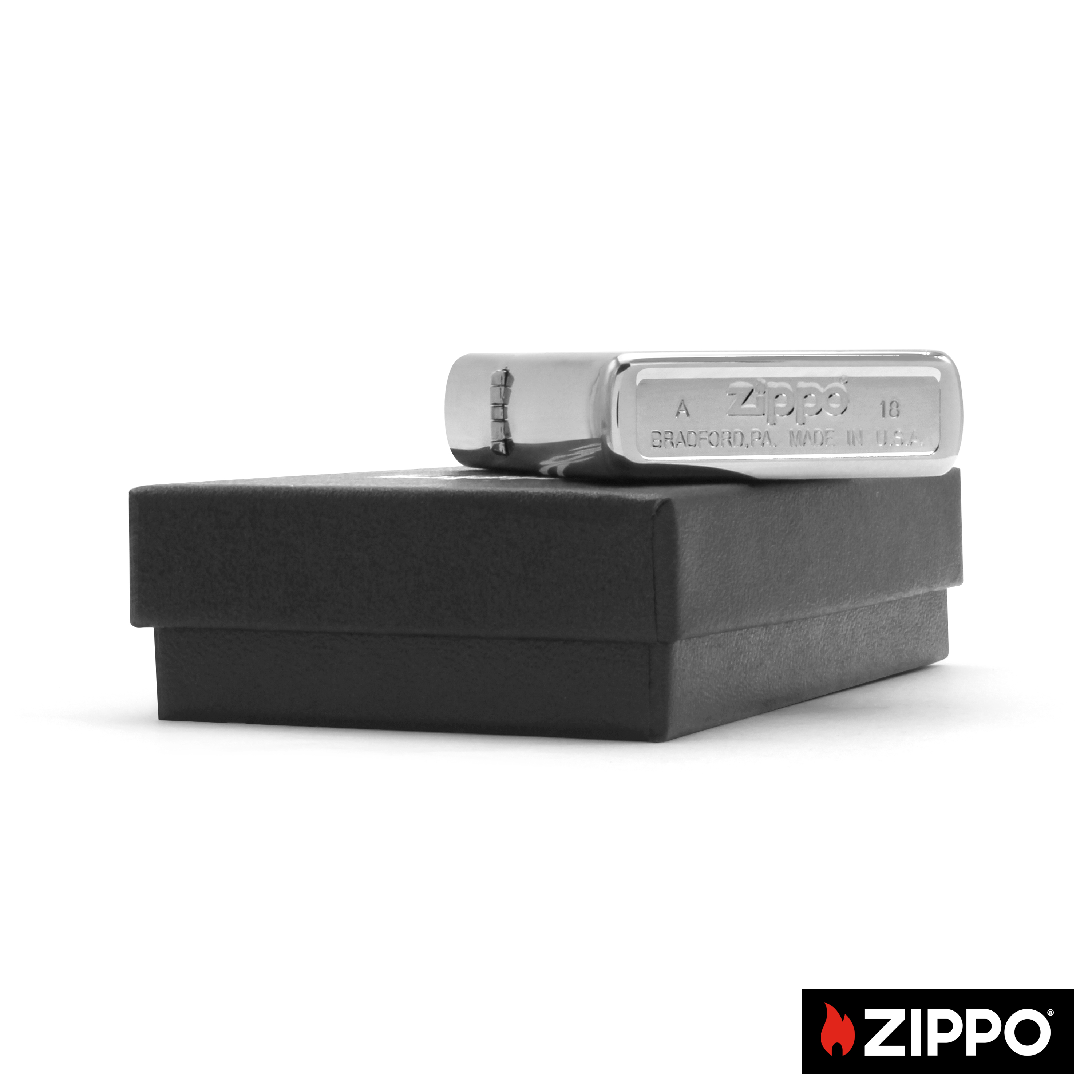 Zippo Silber einseitig 4